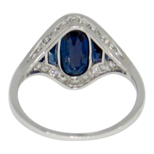 Sapphire and Diamond Cocktail Ring