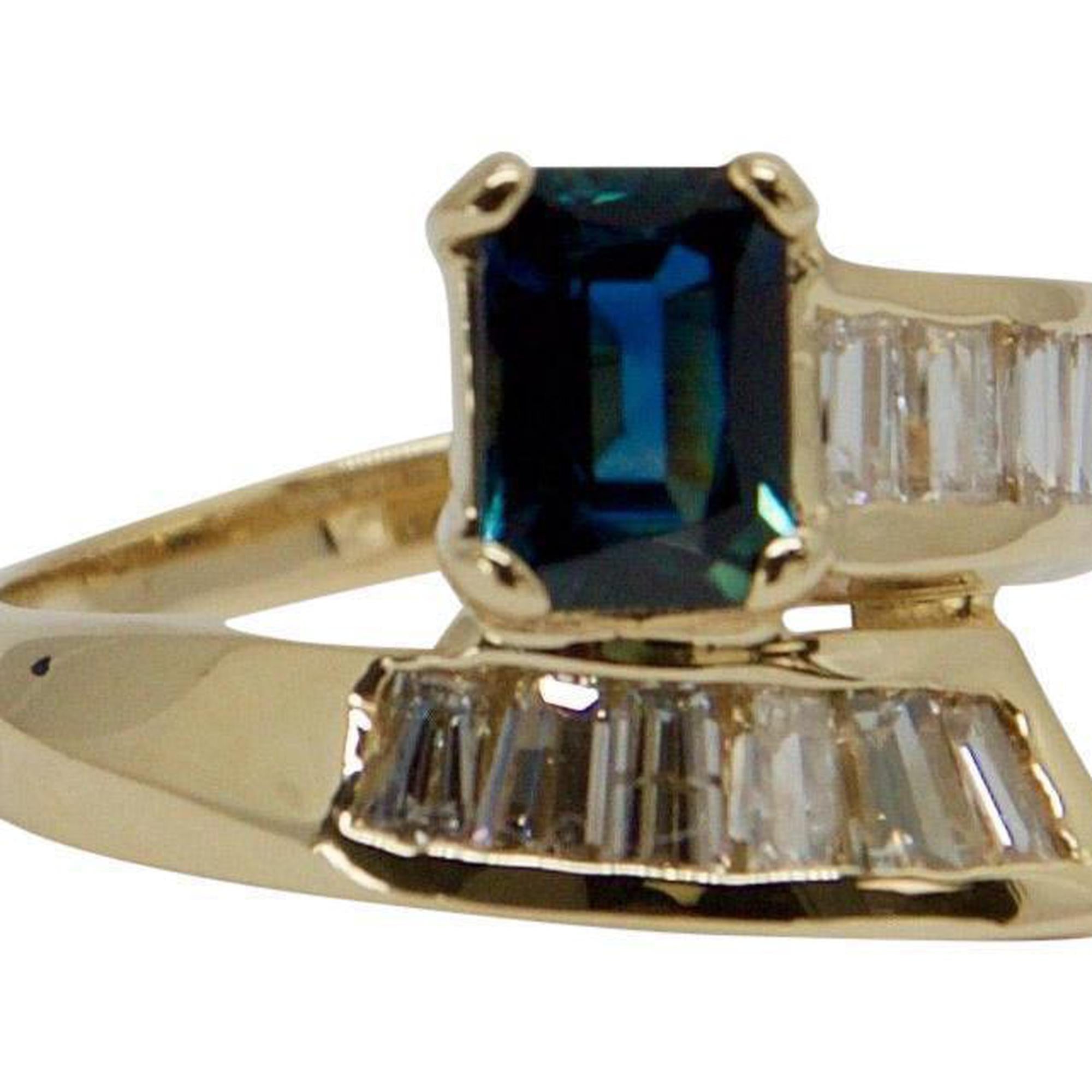 Sapphire and Diamond Cocktail Ring