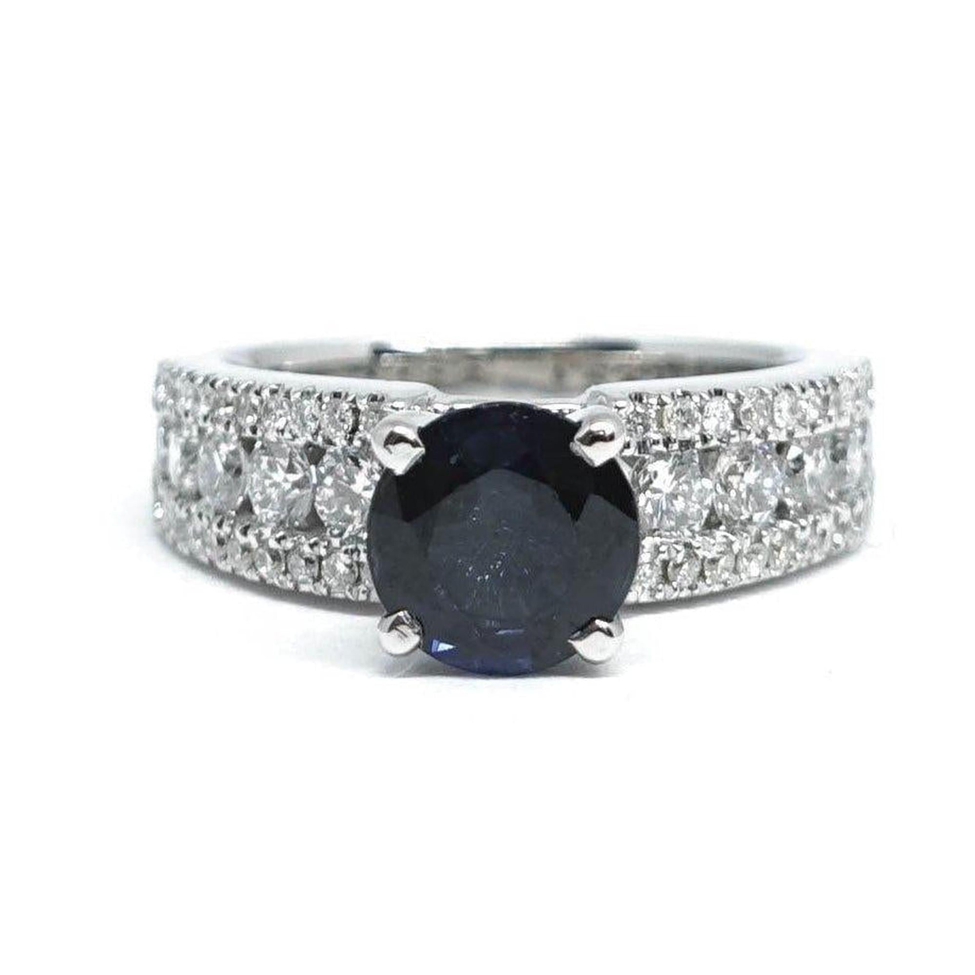 Sapphire and Diamond Cocktail Ring