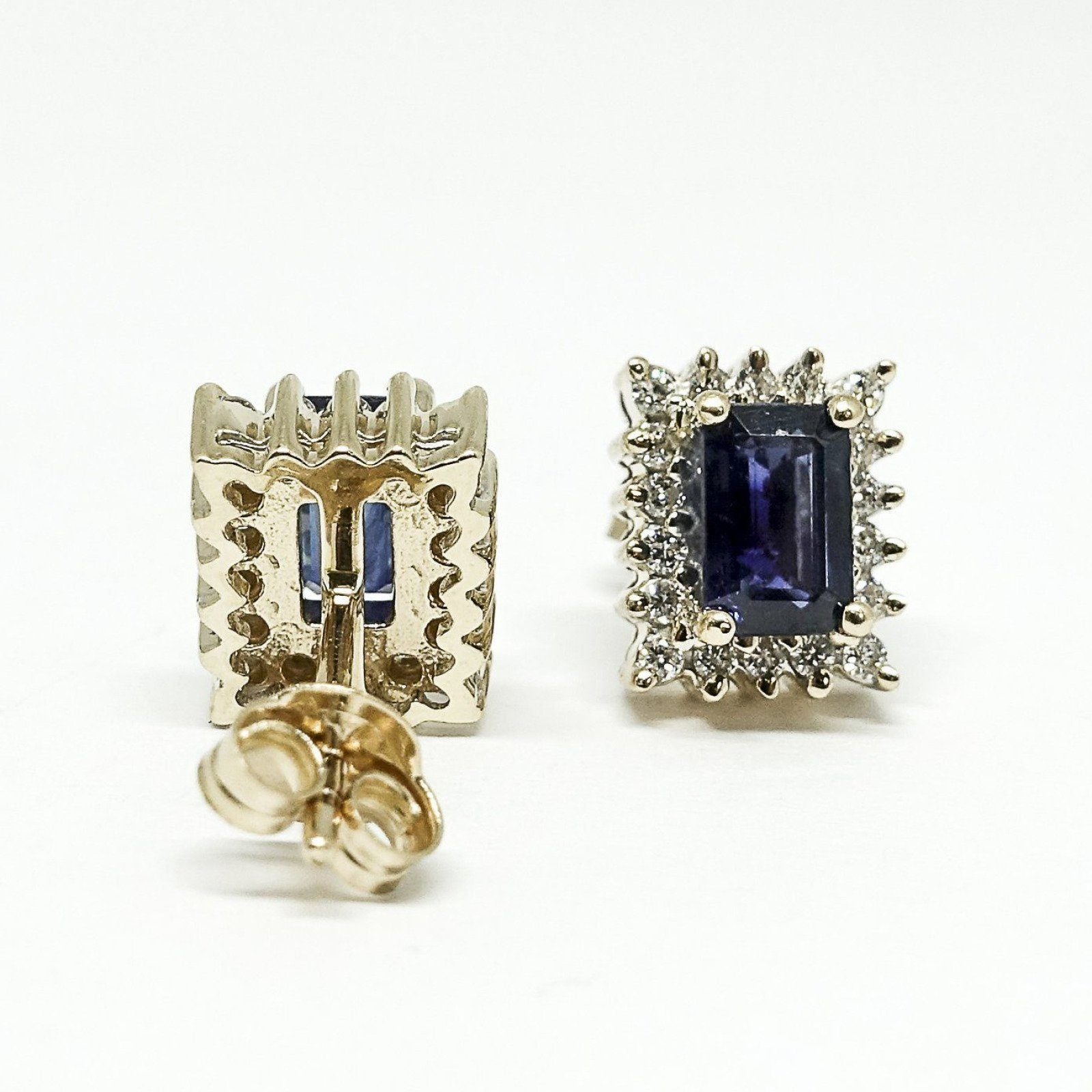 Sapphire and Diamond Earrings
