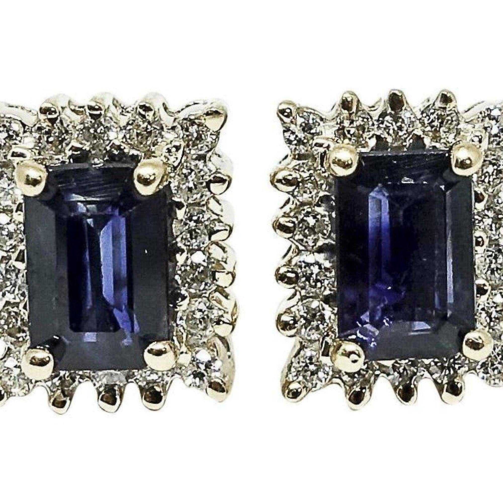 Sapphire and Diamond Earrings