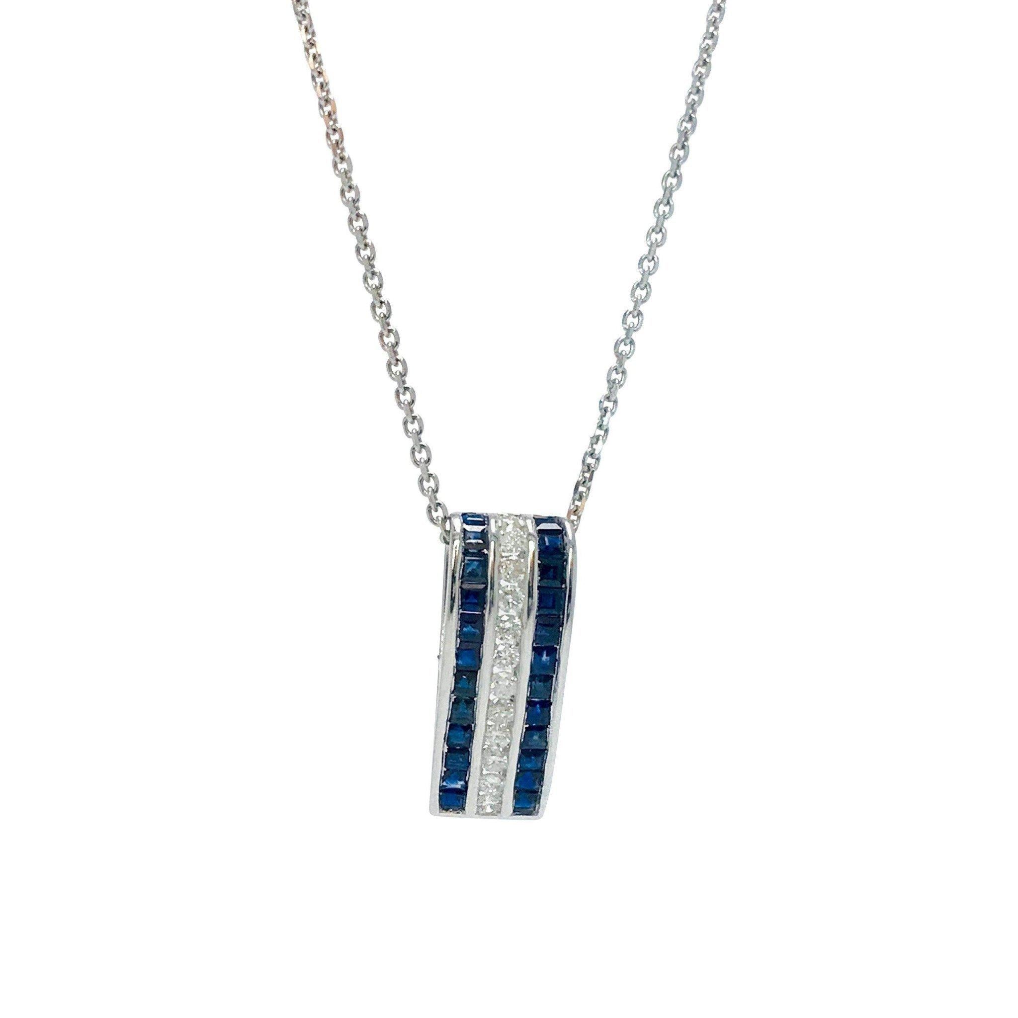 Sapphire and Diamond Pendant