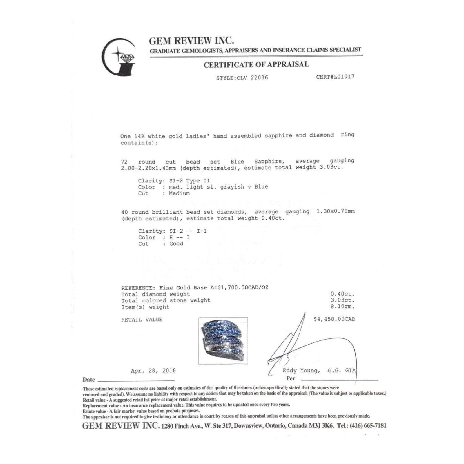 Sapphire and Diamond Ring