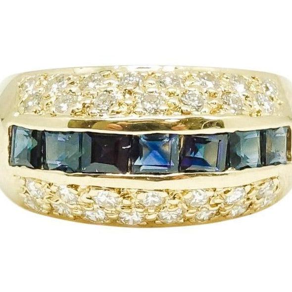 Sapphire and Diamond Ring