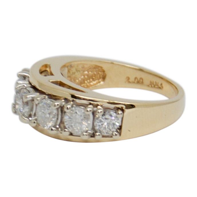 Single Row Diamond Band Ring