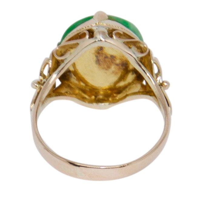 Solitaire Jade Ring