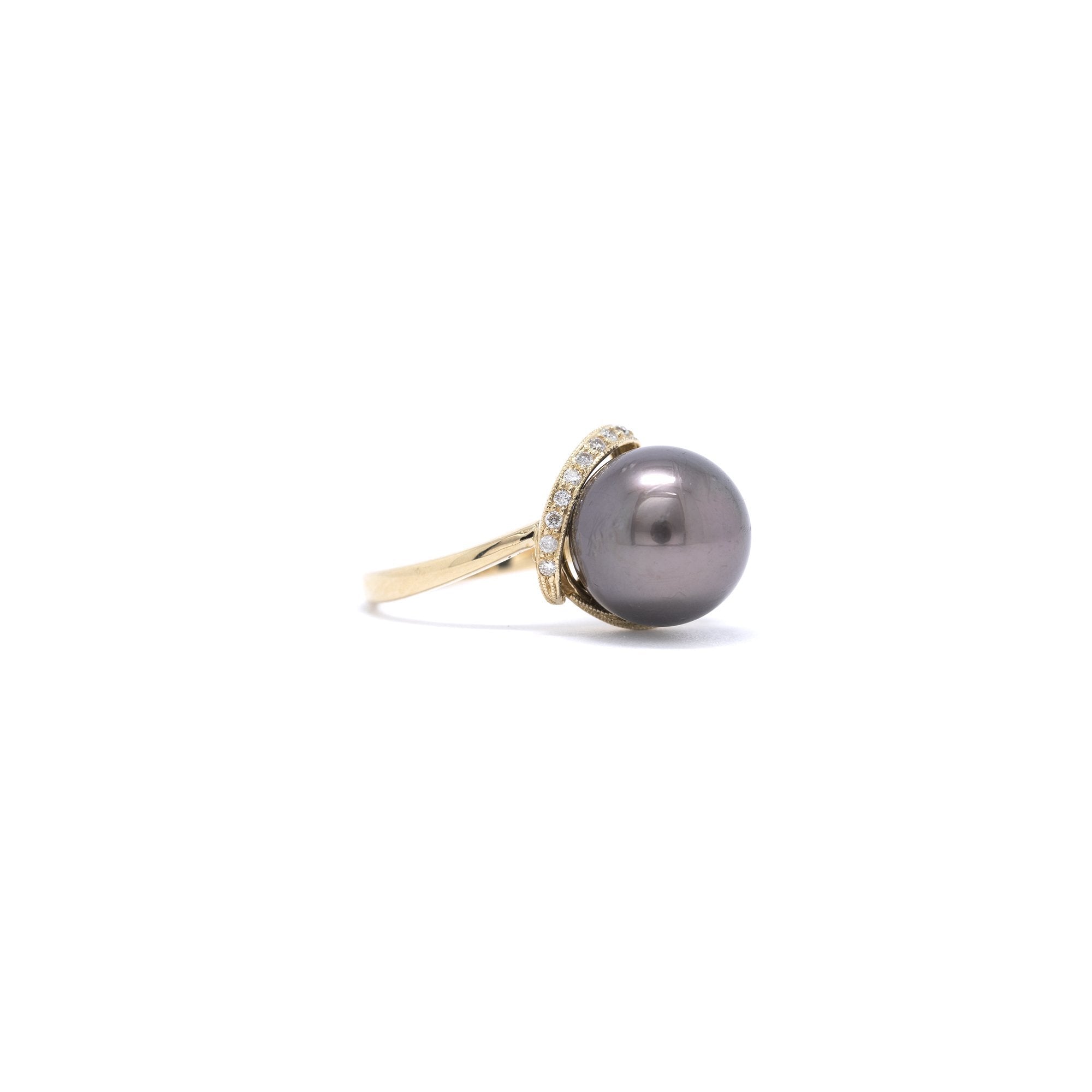 South Sea Pearl & Diamond Cocktail Ring