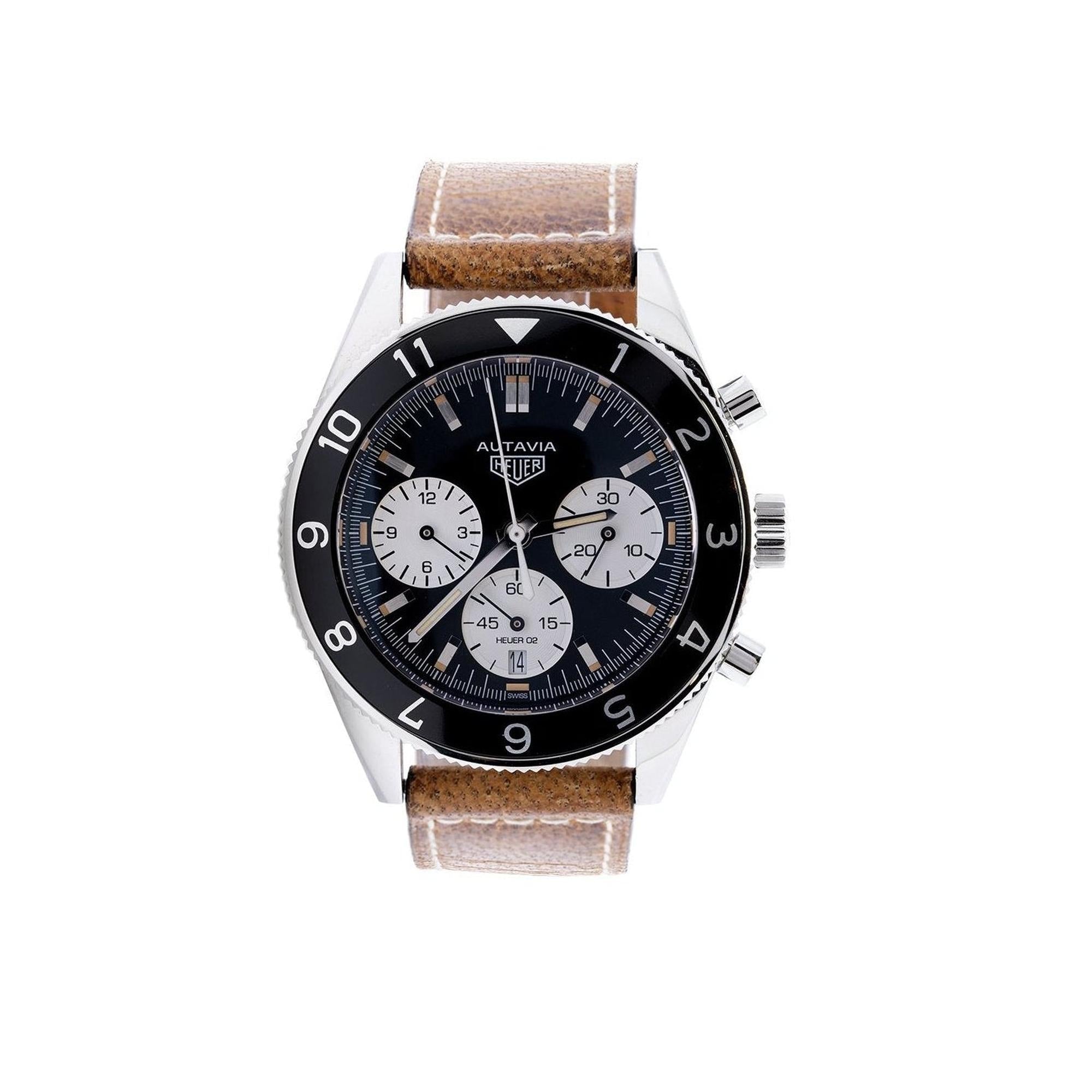 Tag Heuer Autavia Chronograph Automatic Watch w/ Box