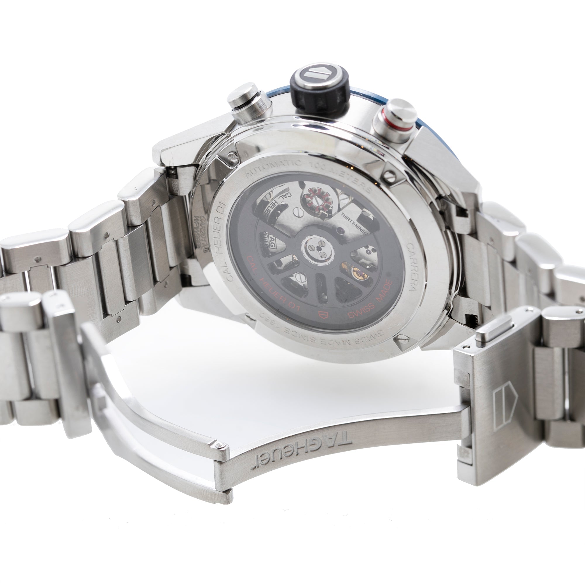 Tag Heuer Carrera Skeleton Chronograph Watch w/ Box