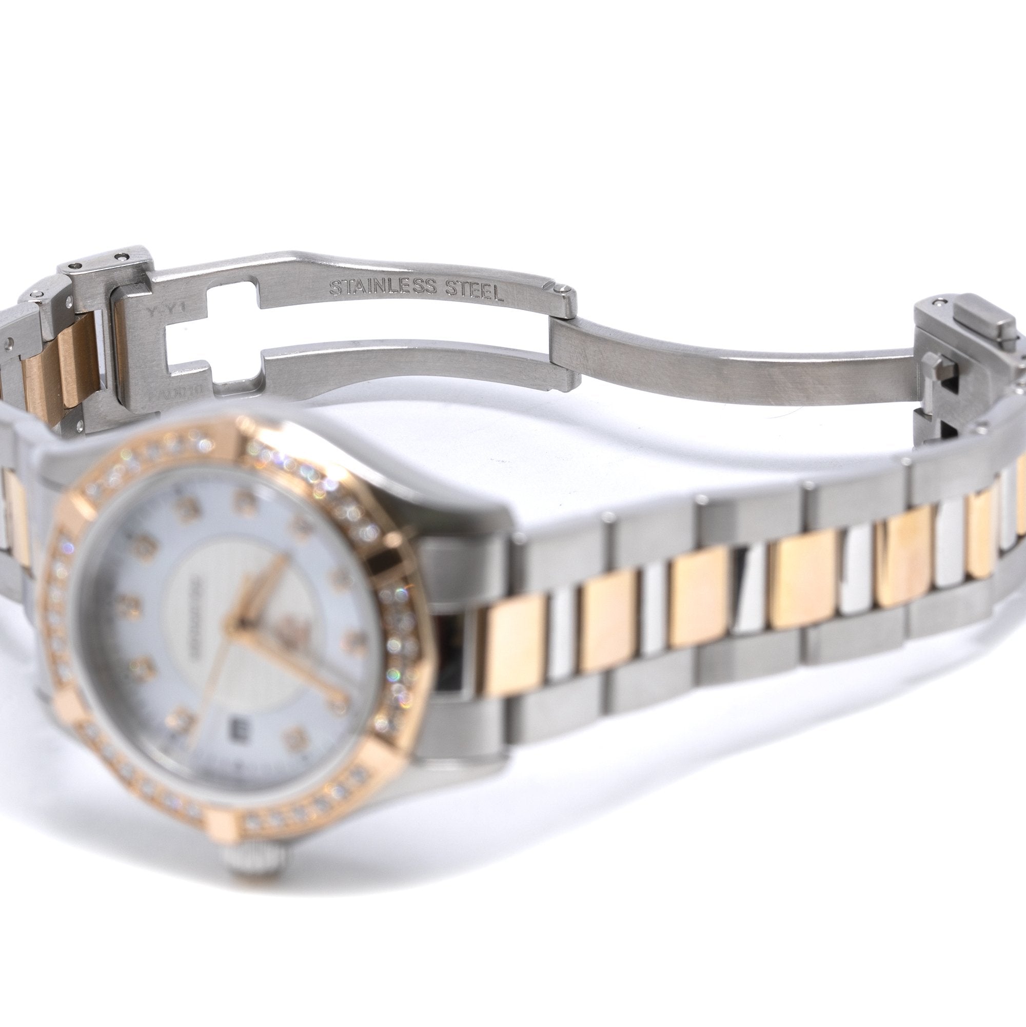 Tag Heuer Two-Tone Diamond Aquaracer Watch w/ Box