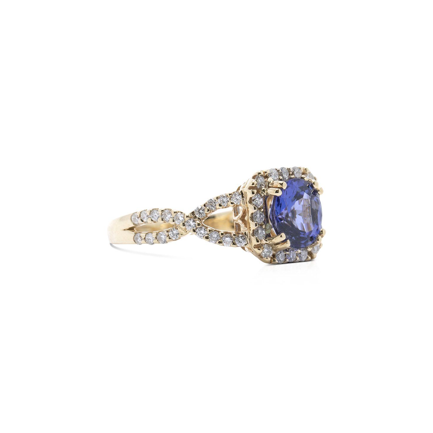 Tanzanite & Diamond Cocktail Ring