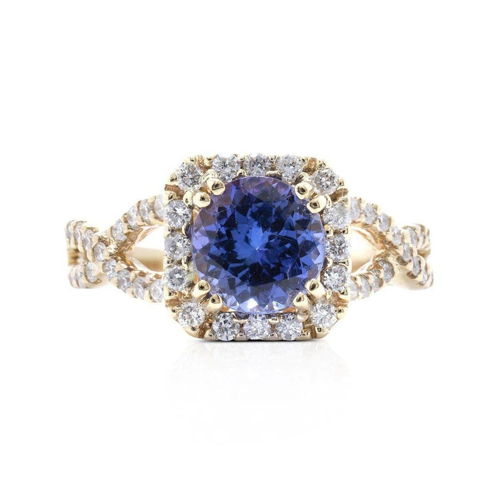 Tanzanite & Diamond Cocktail Ring