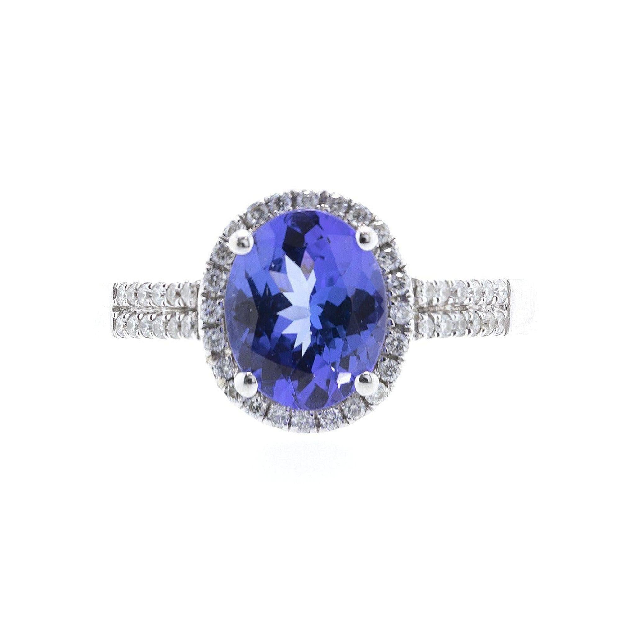 Tanzanite & Diamond Cocktail Ring