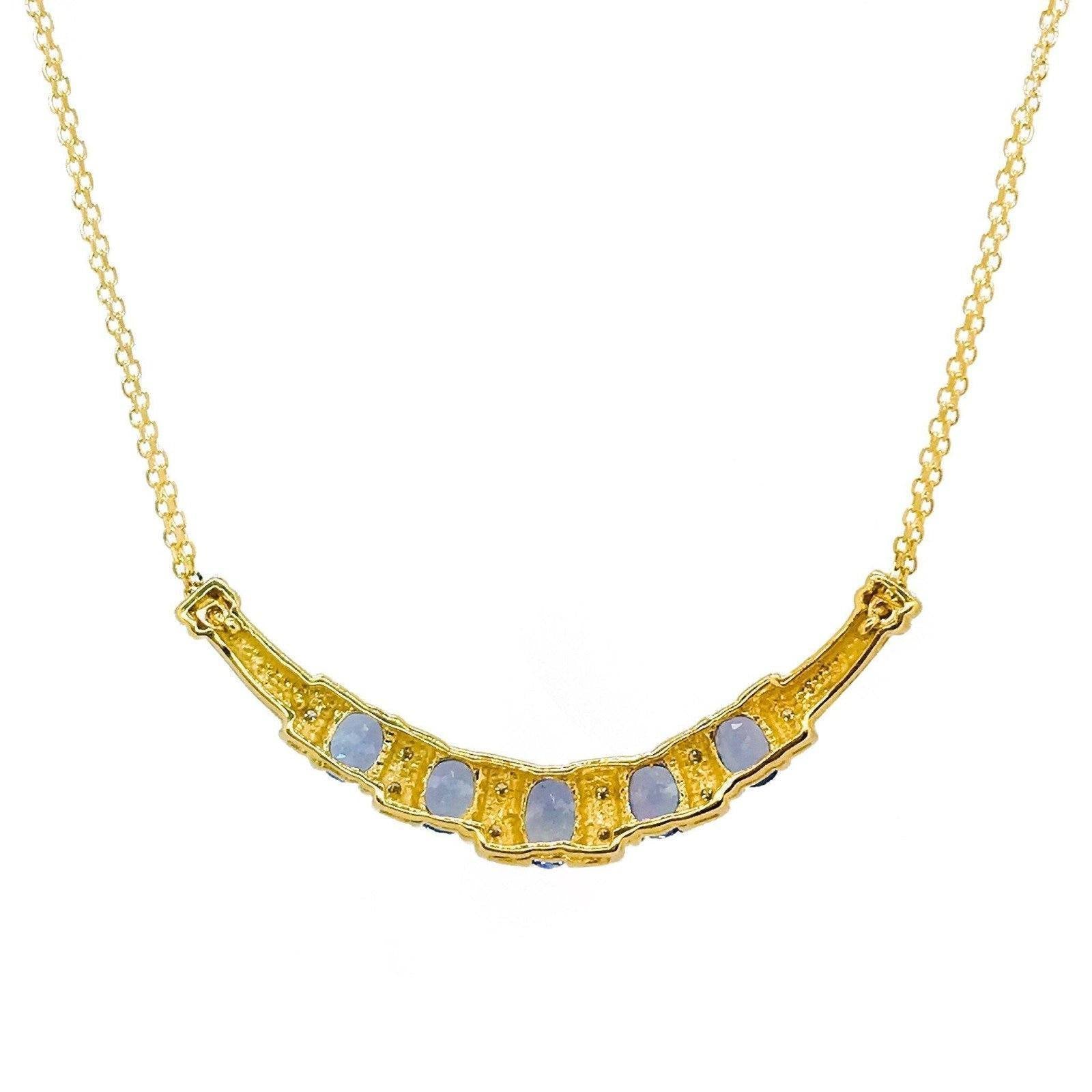 Tanzanite and Diamond Necklace
