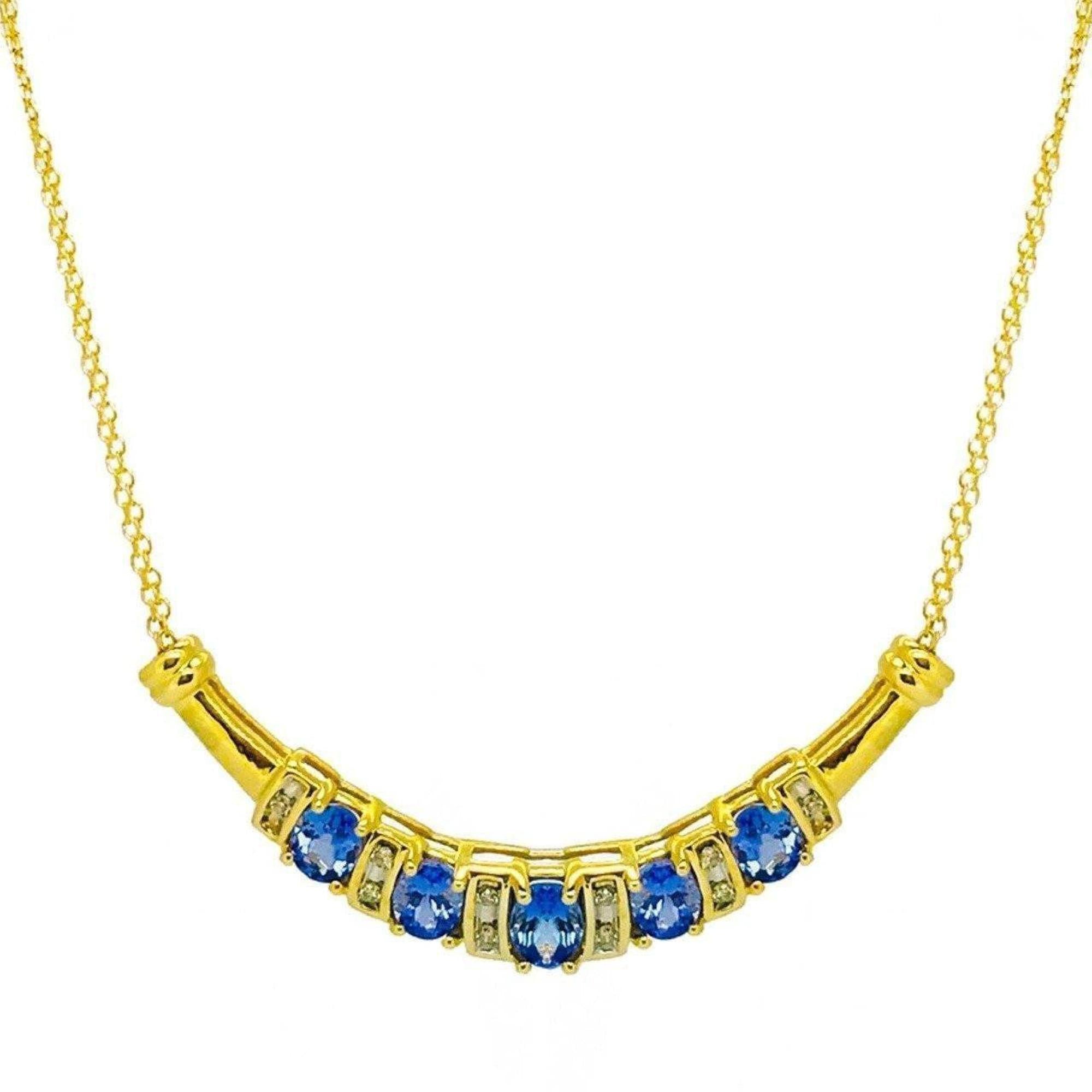 Tanzanite and Diamond Necklace