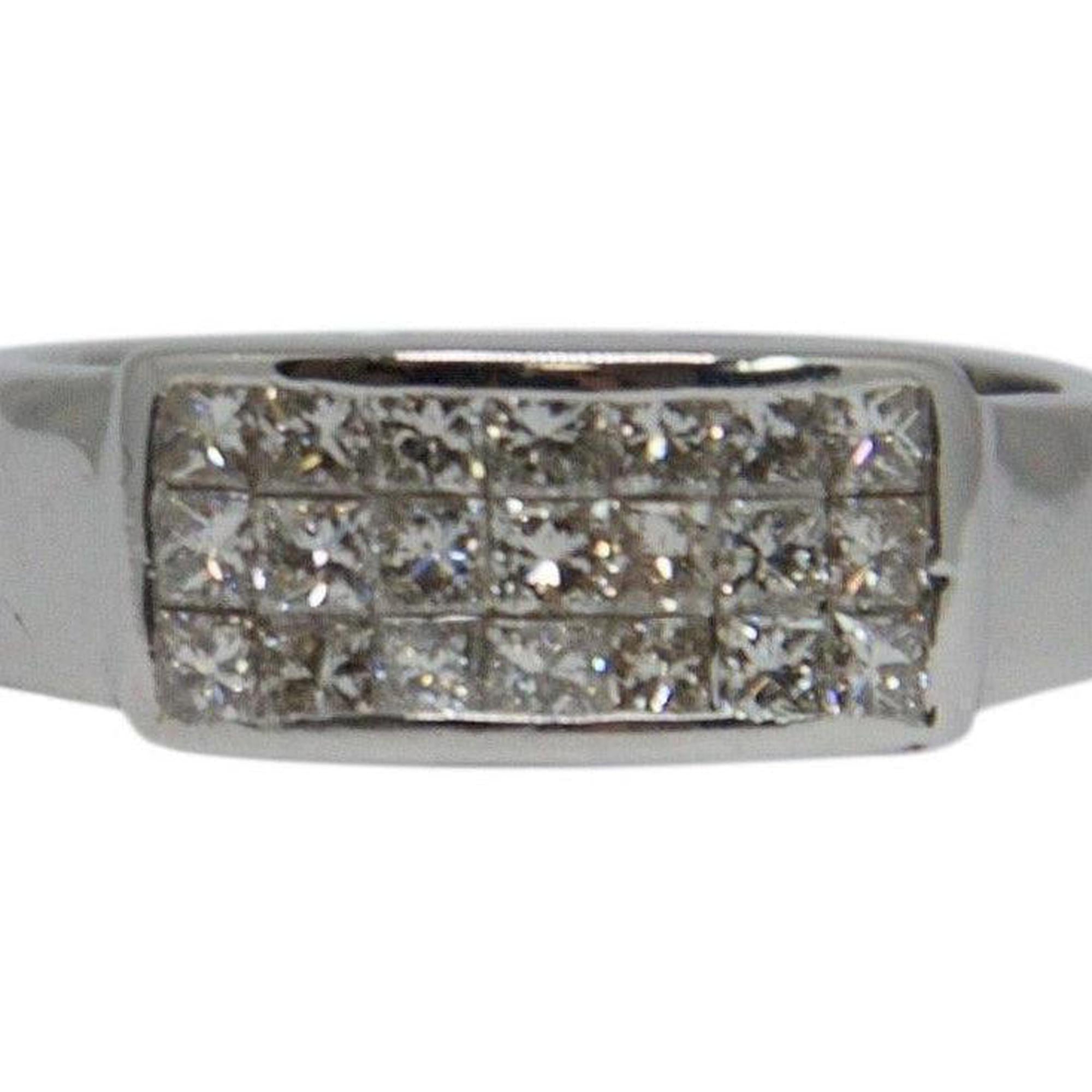 Three Row Invisible Set Diamond Band