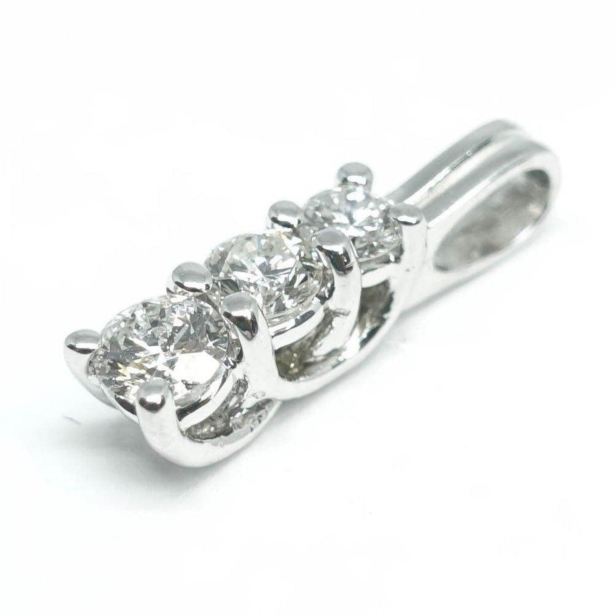 Three Stone Diamond Pendant