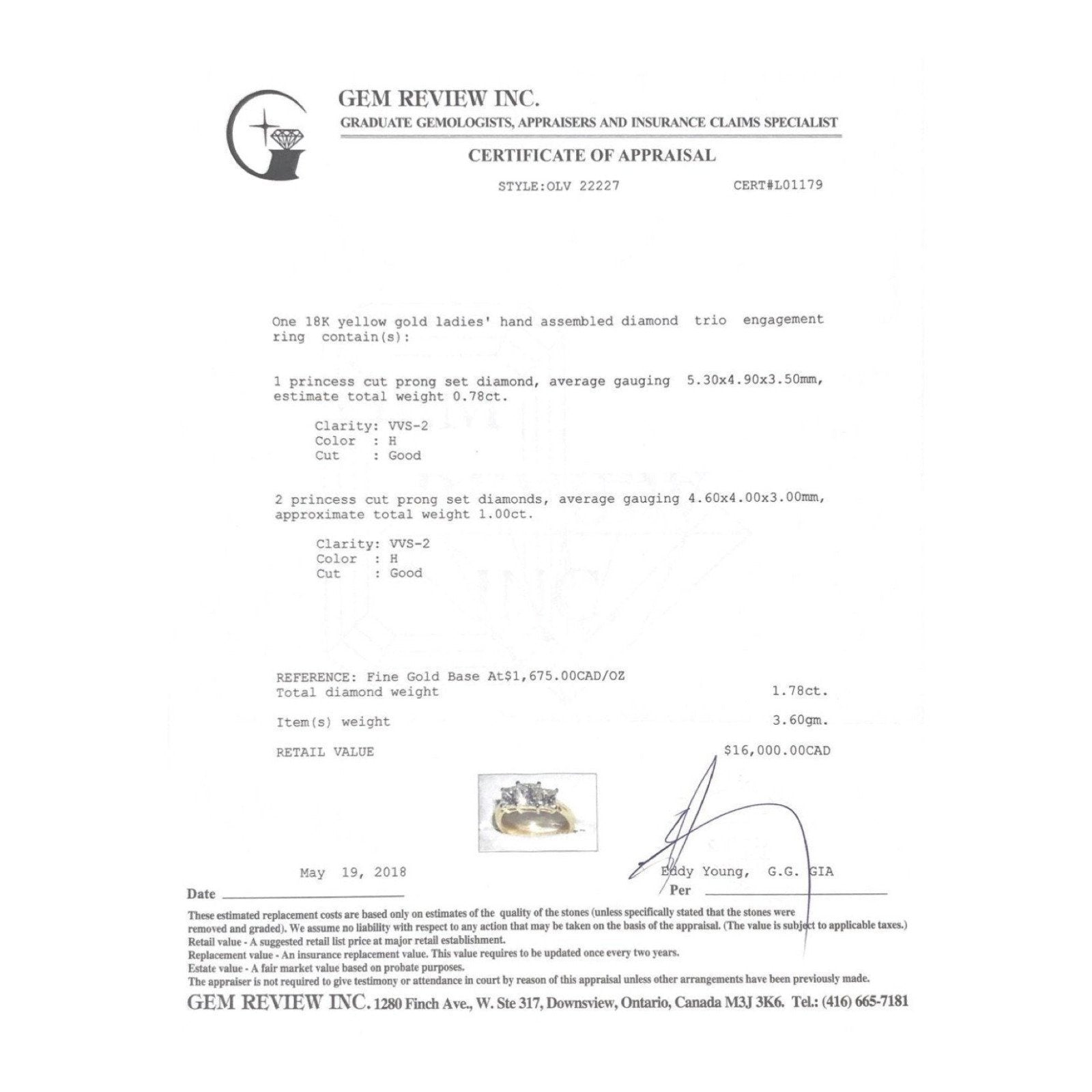 Three Stone Diamond Ring