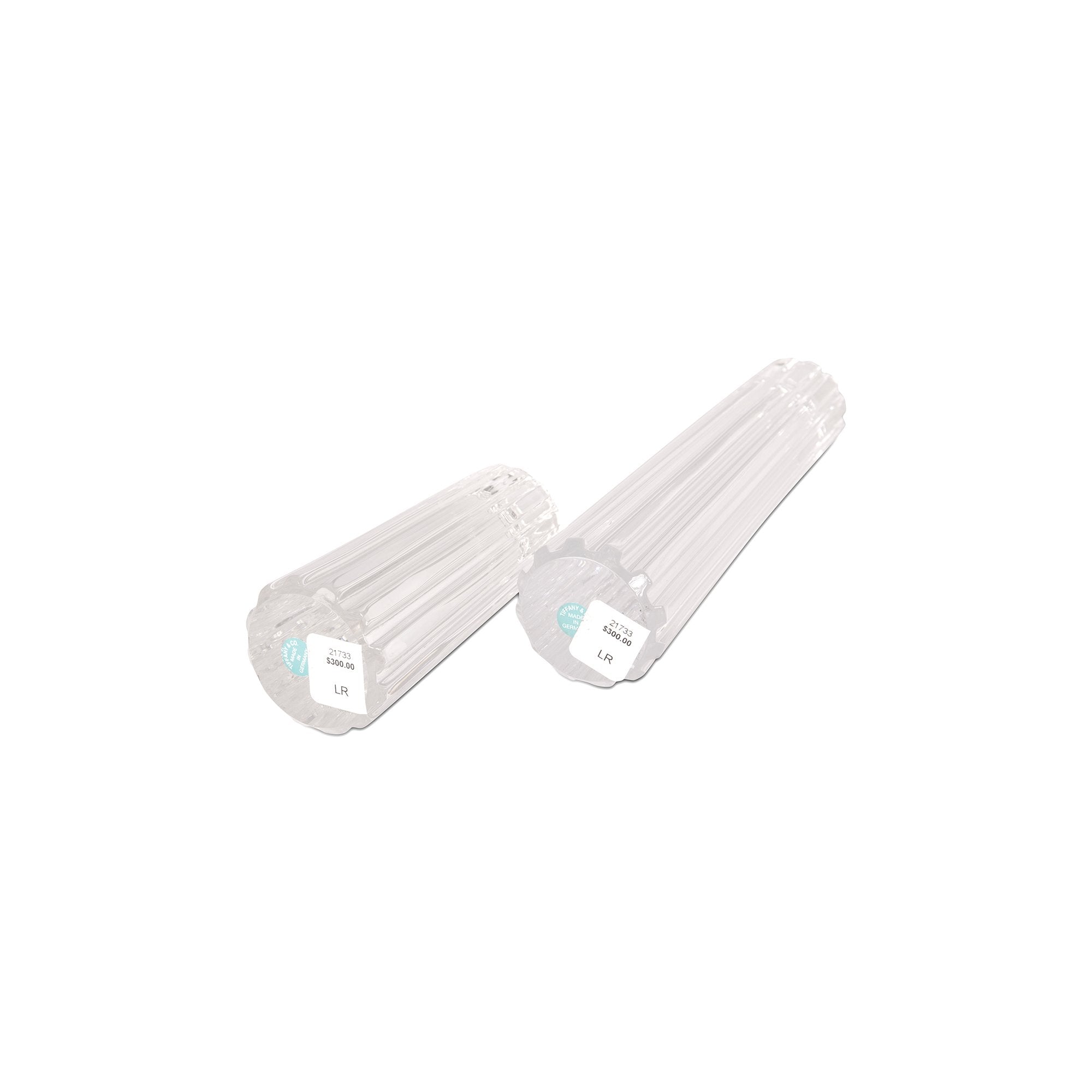 Tiffany & Co 2-Piece Atlas Crystal Candlesticks w/ Box