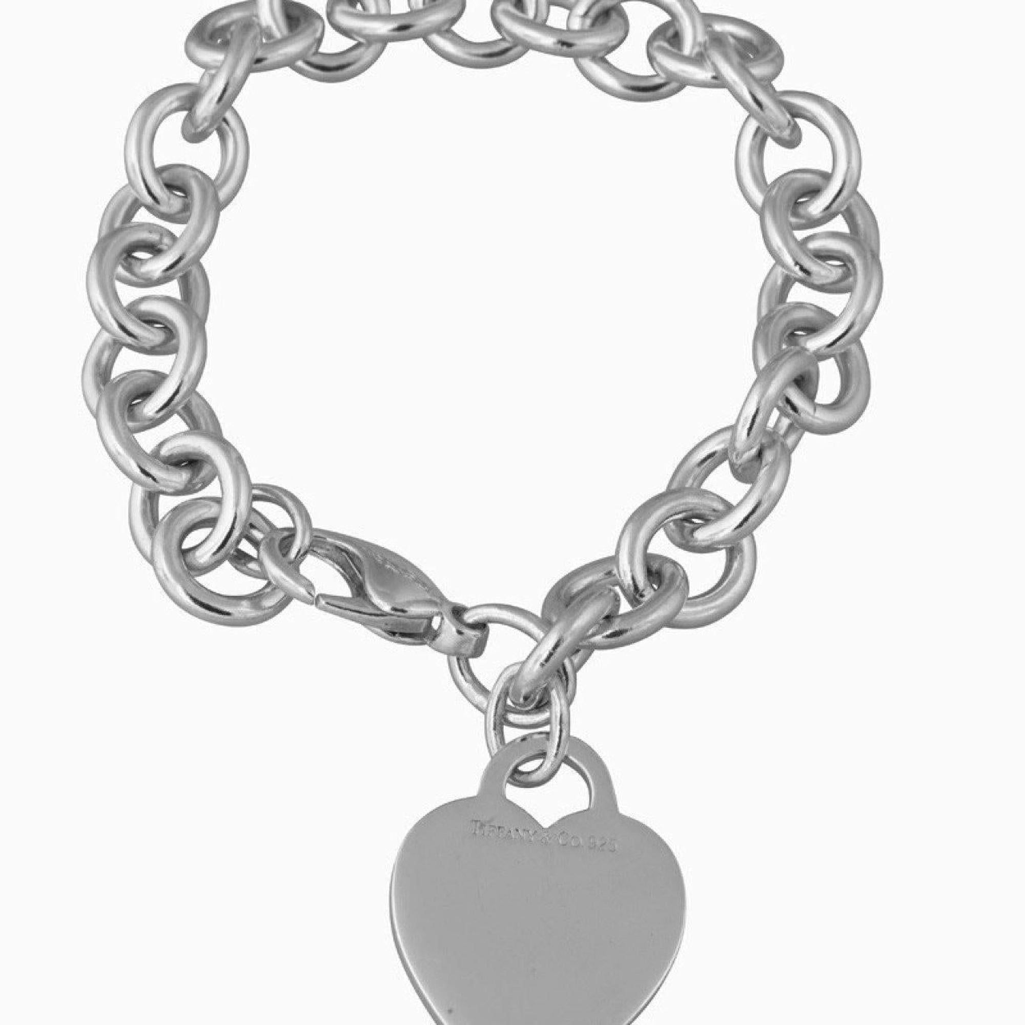 Tiffany & Co Heart Tag Charm Bracelet