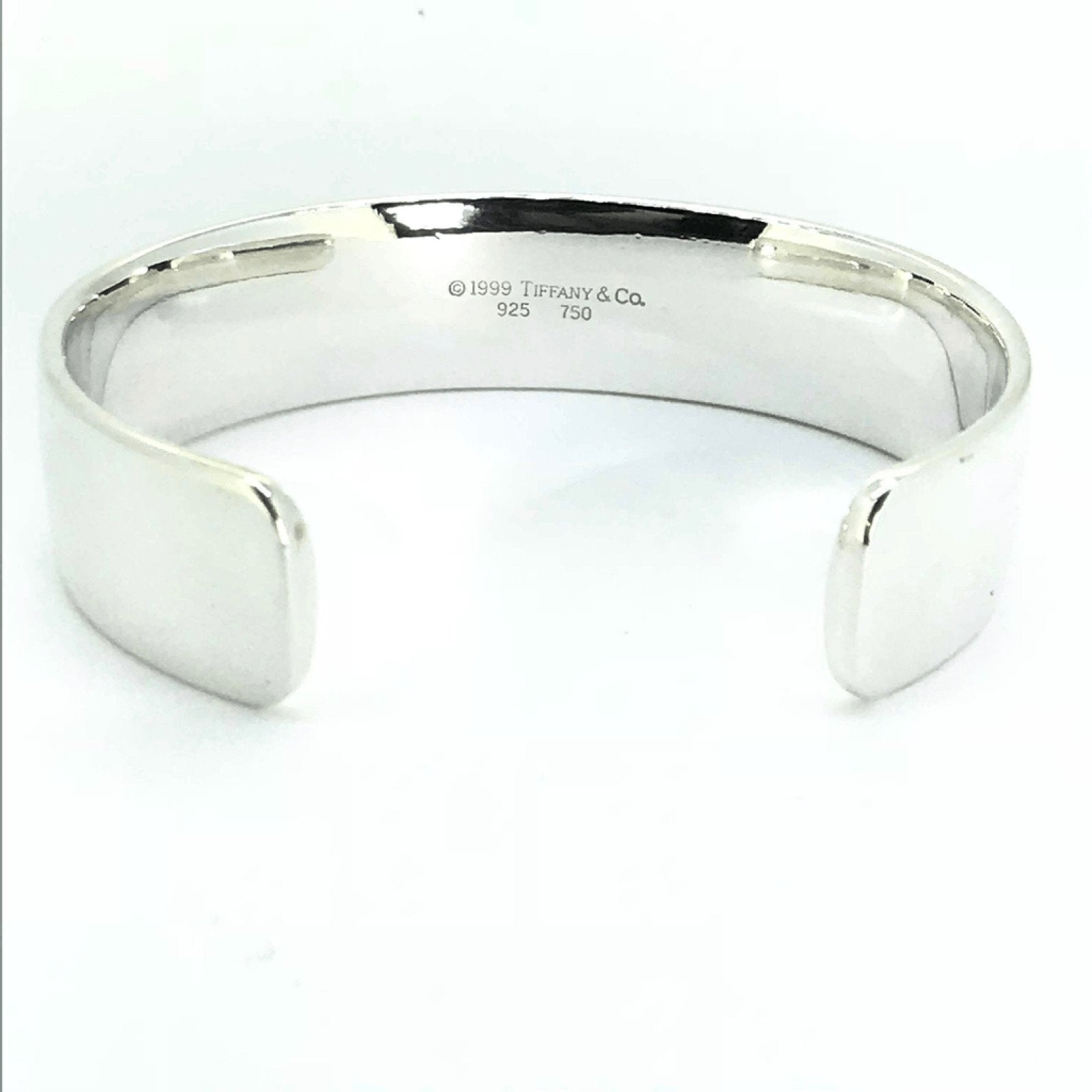Tiffany & Co Hematite Cuff Bangle Bracelet in Sterling Silver and 18K Yellow Gold