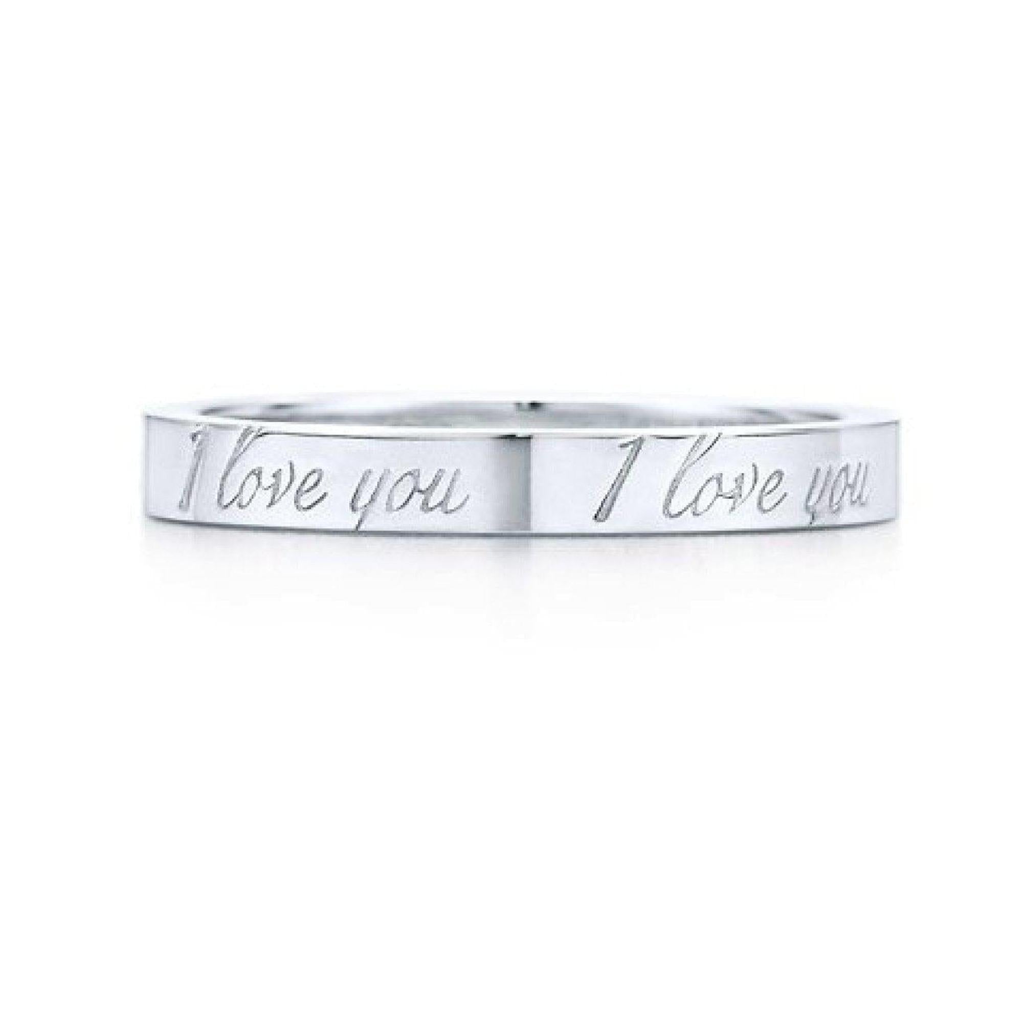 Tiffany & Co Notes 'ÄúI Love You'Äù Narrow Ring