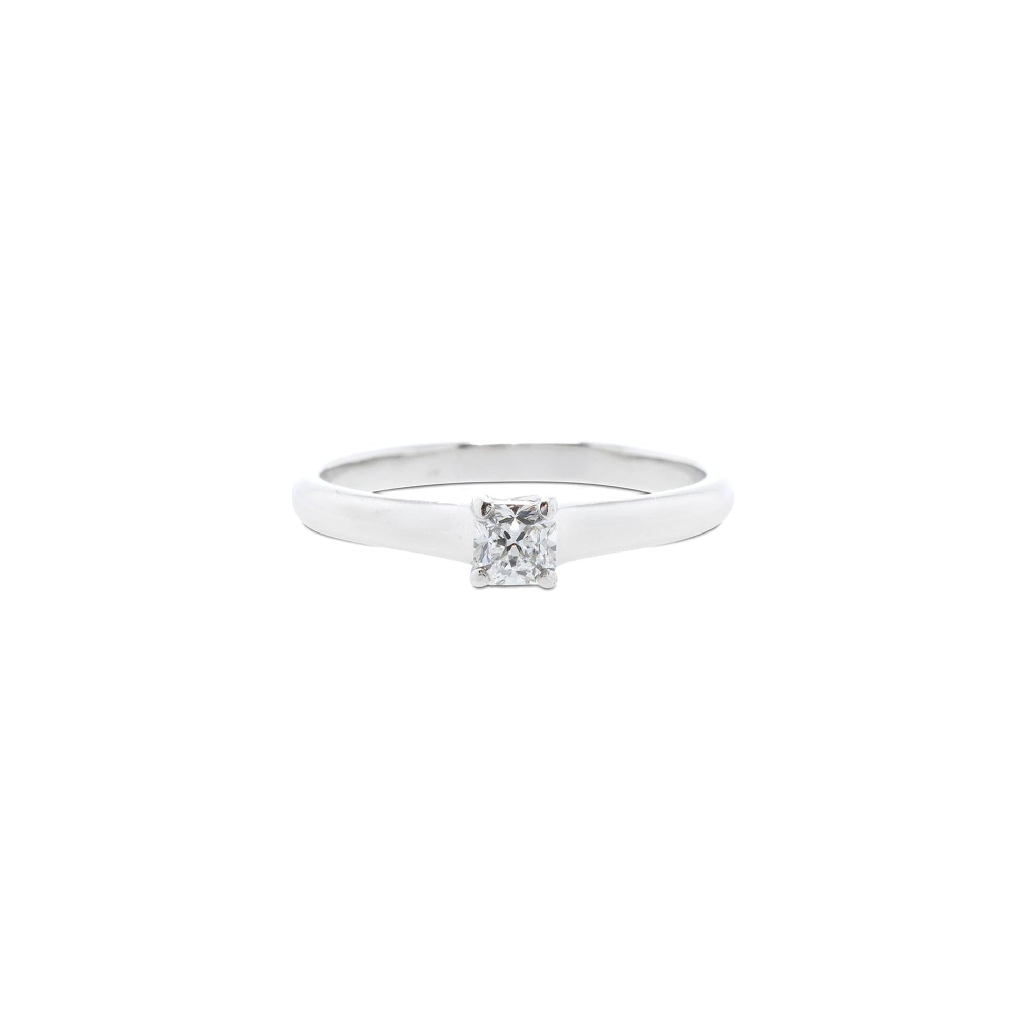 Tiffany & Co. 0.42 ct. Lucida Cut Diamond Solitaire Engagement Ring