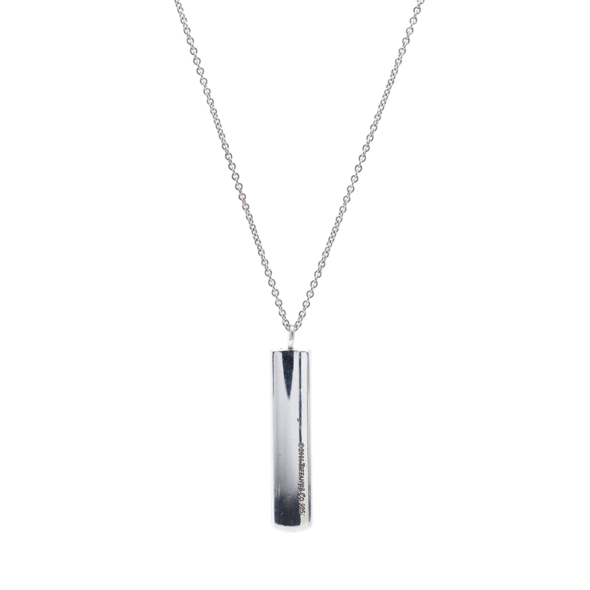 Tiffany & Co. 1837 Bar Pendant Necklace