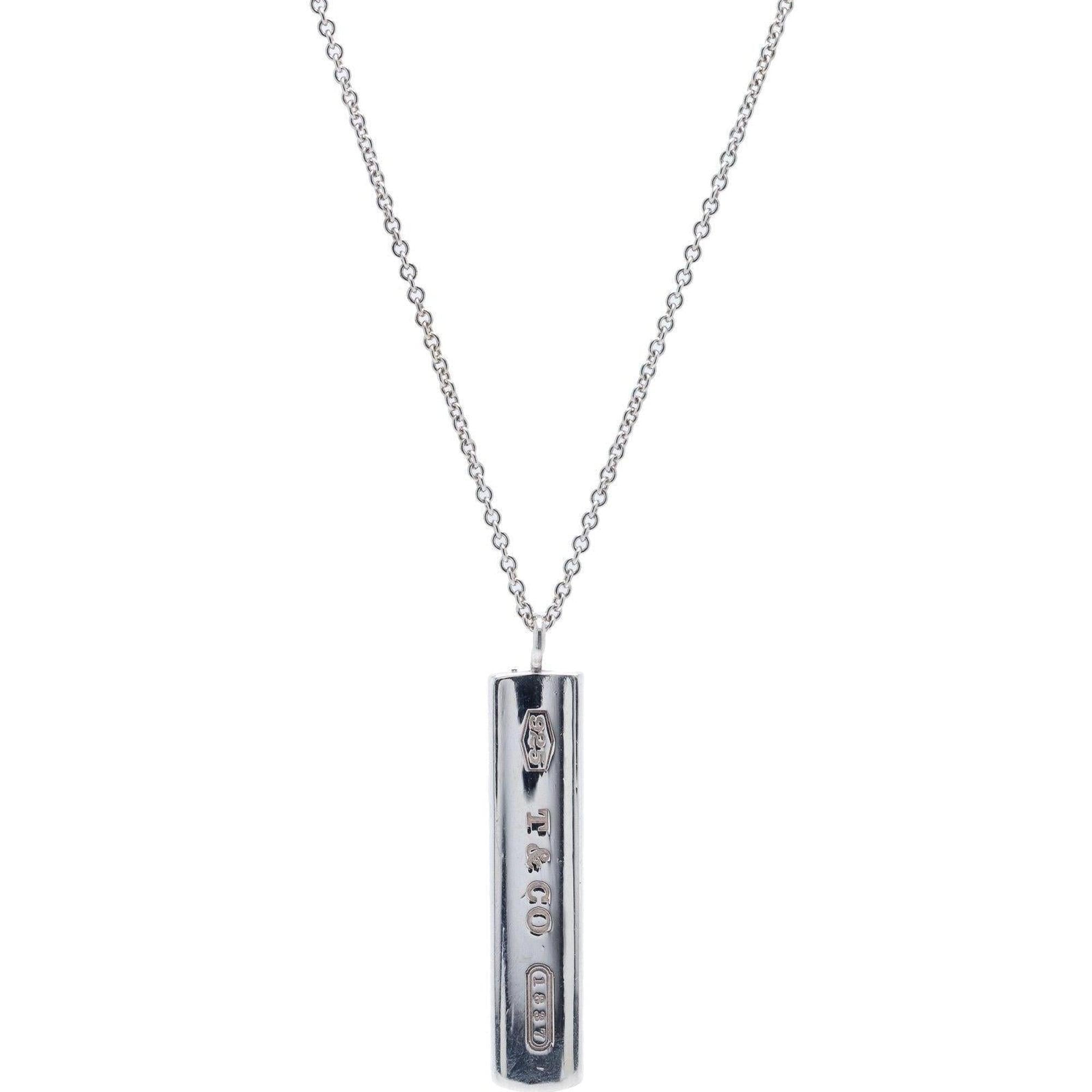 Tiffany & Co. 1837 Bar Pendant Necklace