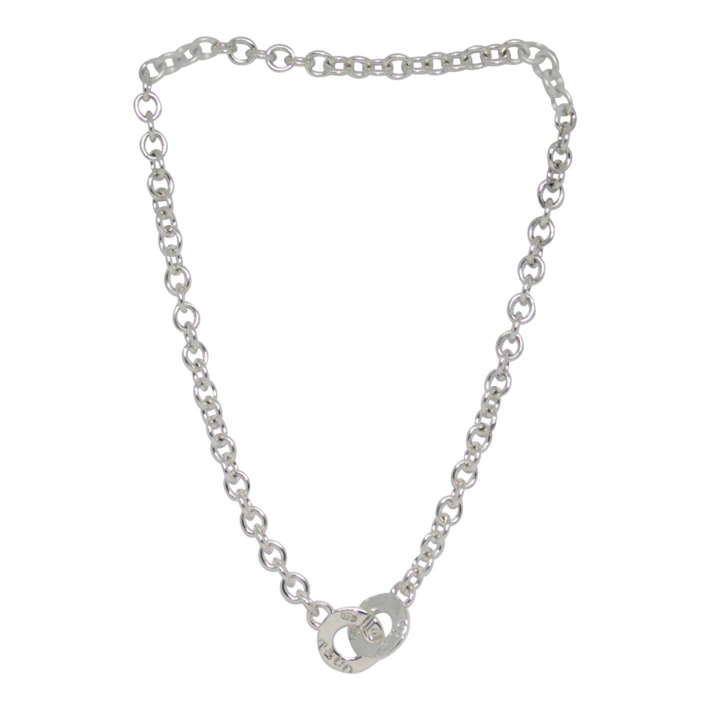 Tiffany & Co. 1837 Circle Locking Rings Necklace