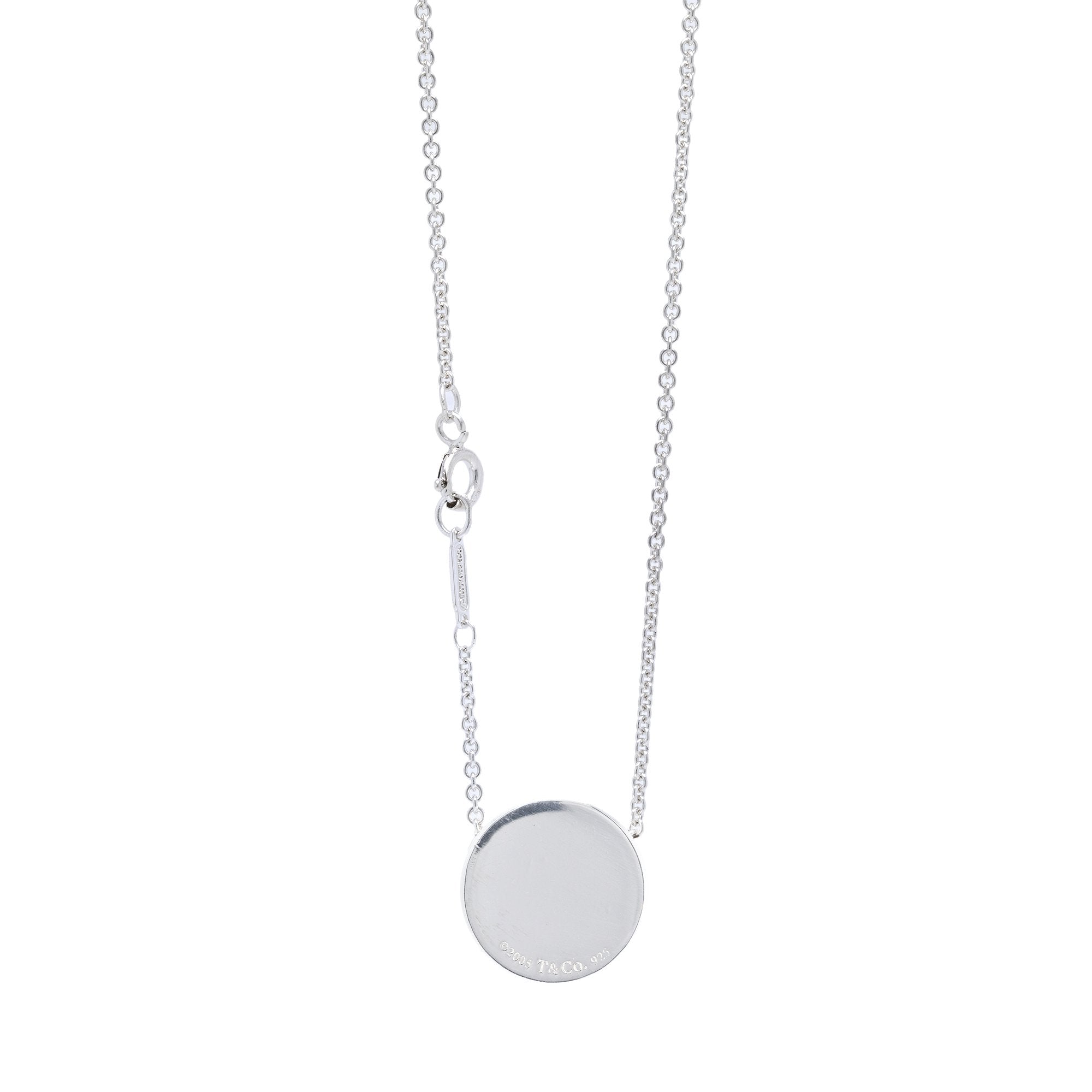 Tiffany & Co. 1837 Concave Pendant Necklace
