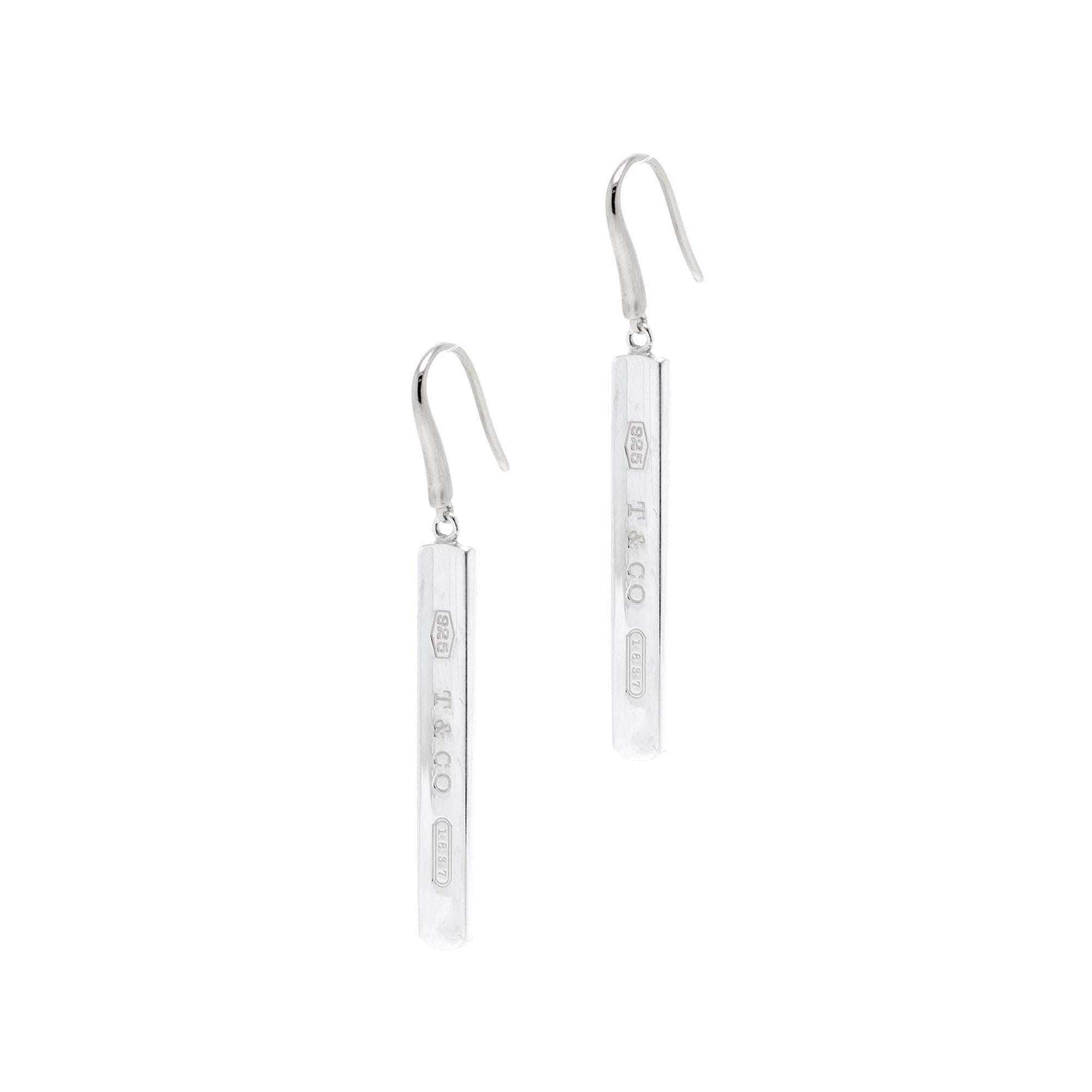 Tiffany & Co. 1837 Drop Bar Earrings
