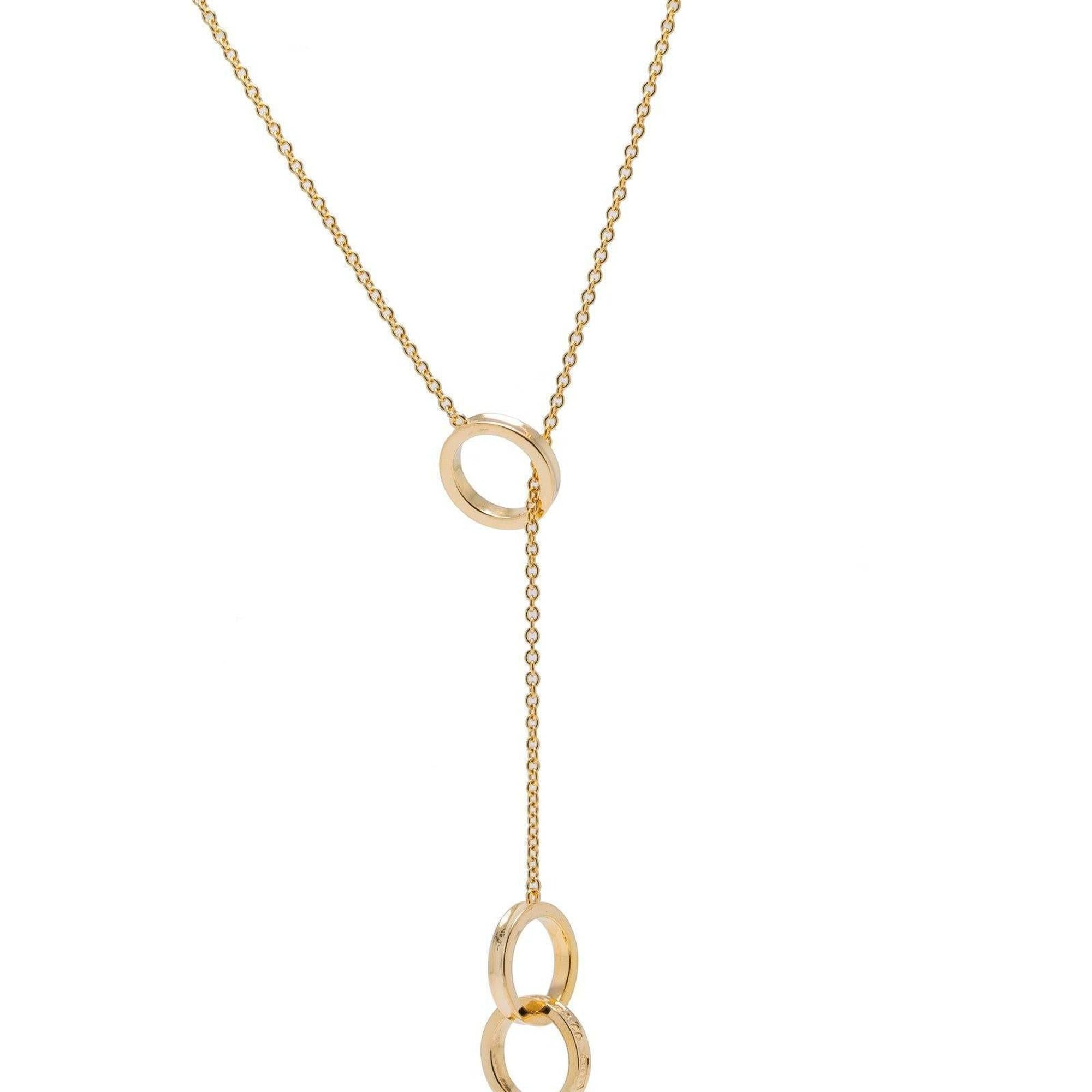 Tiffany & Co. 1837 Interlocking Circles Lariat Necklace