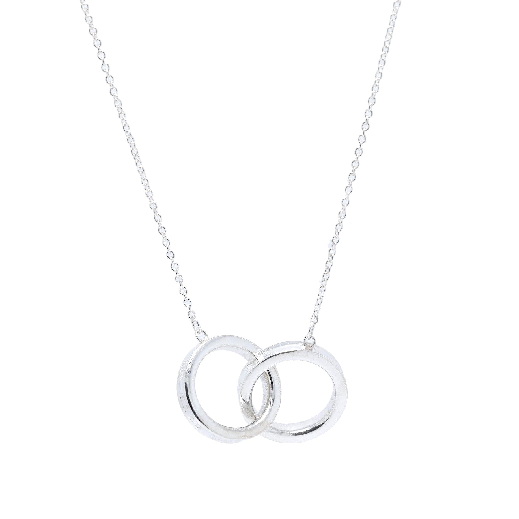 Tiffany & Co. 1837 Interlocking Circles Pendant Necklace w/ Box & Rece ...