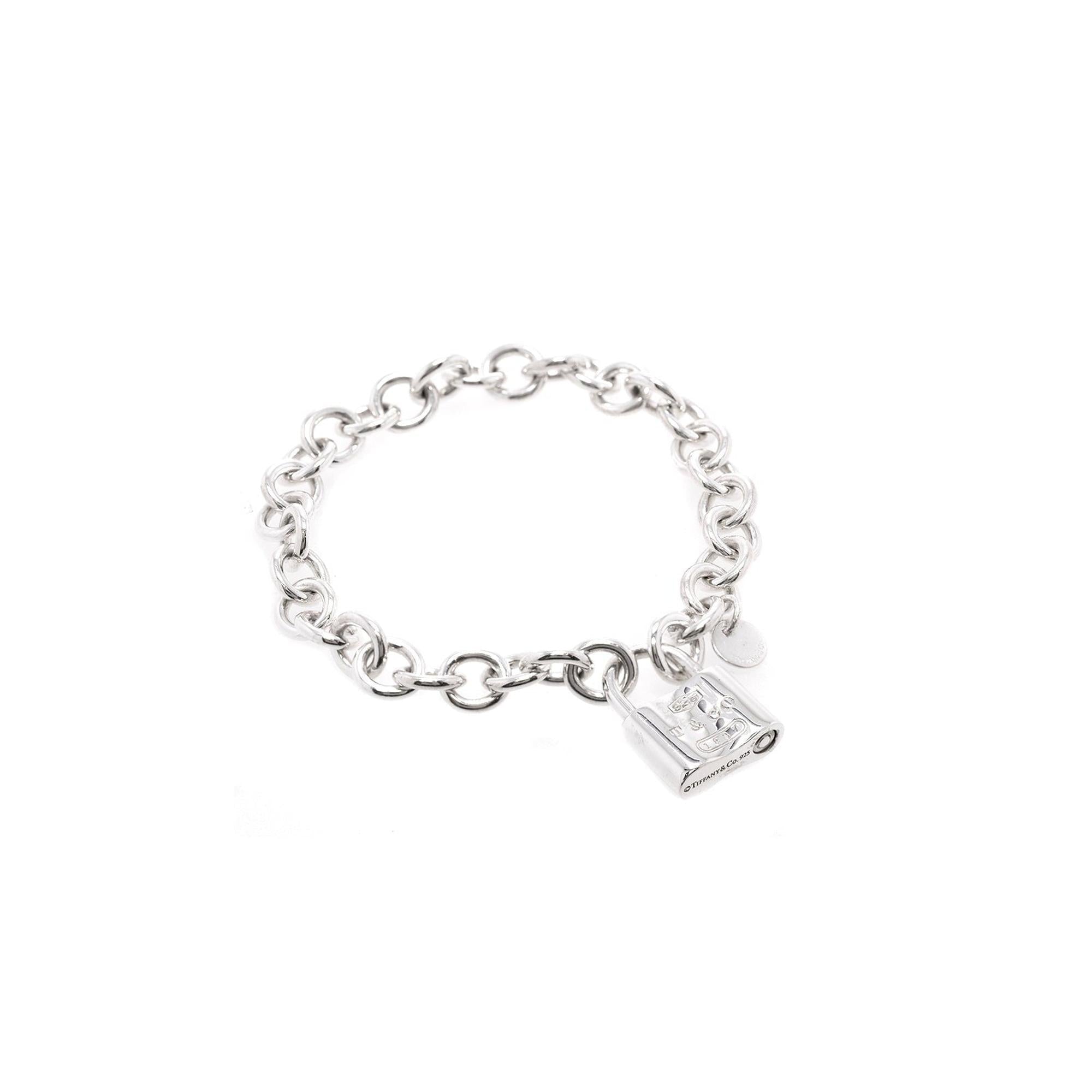 Tiffany & Co. 1837 Lock Charm Bracelet