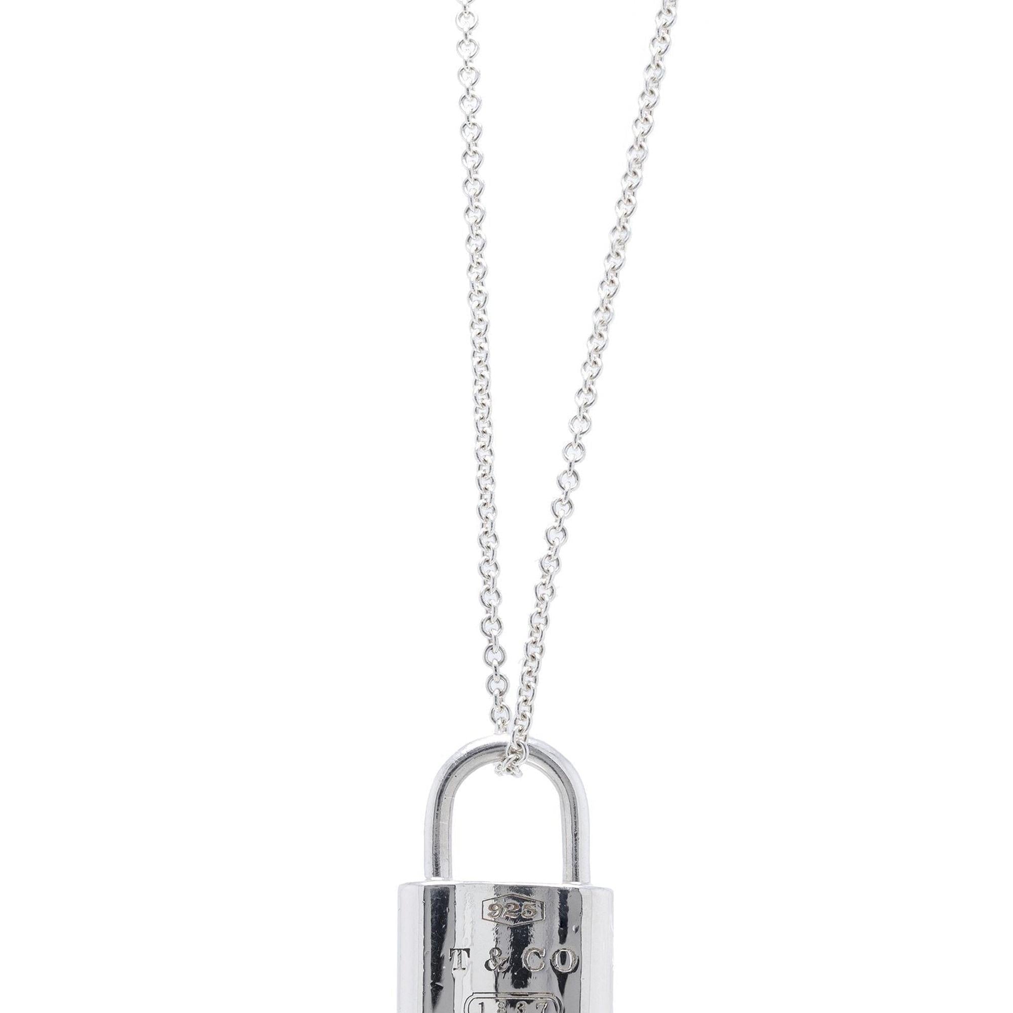 Tiffany & Co. 1837 Lock Pendant Necklace