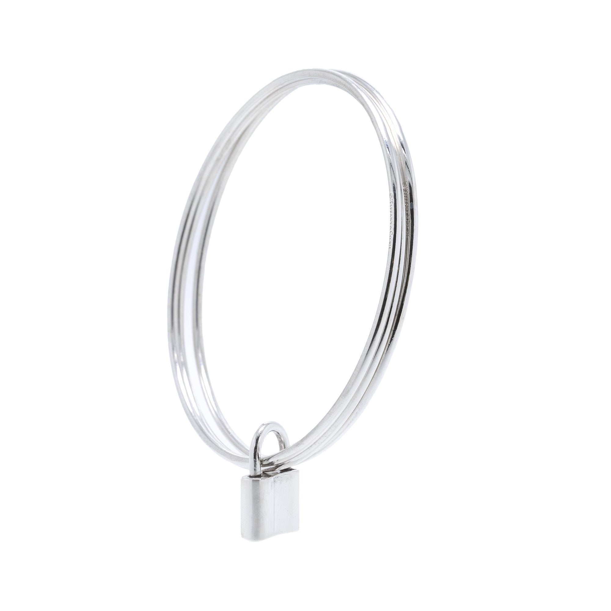 Tiffany & Co. 1837 Lock Triple Bangle Bracelet