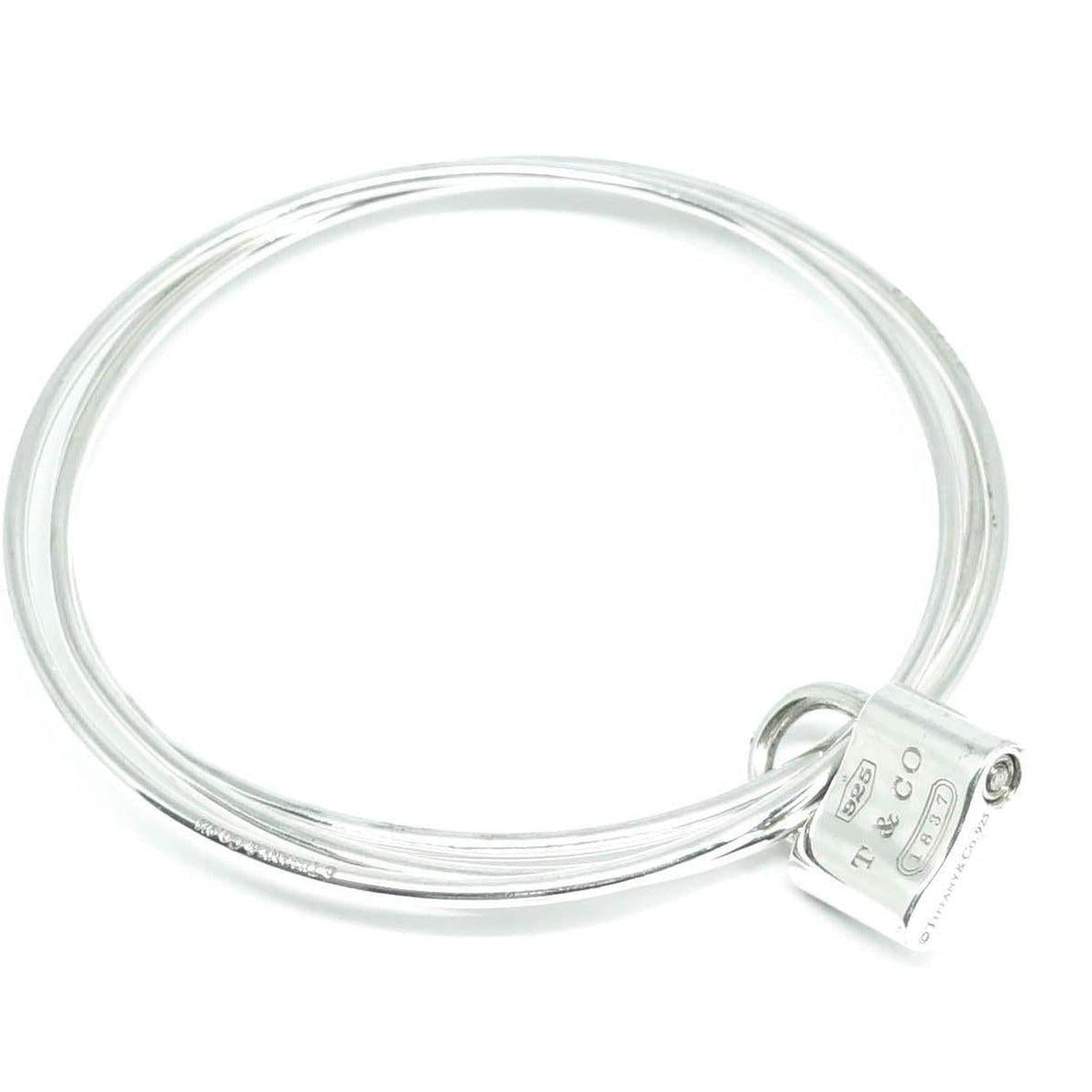 Tiffany & Co. 1837 Lock Triple Bangle Bracelet