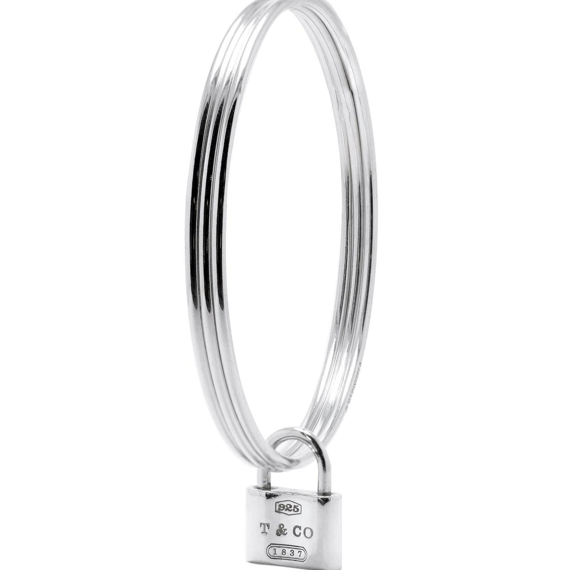 Tiffany & Co. 1837 Lock Triple Bangle Bracelet