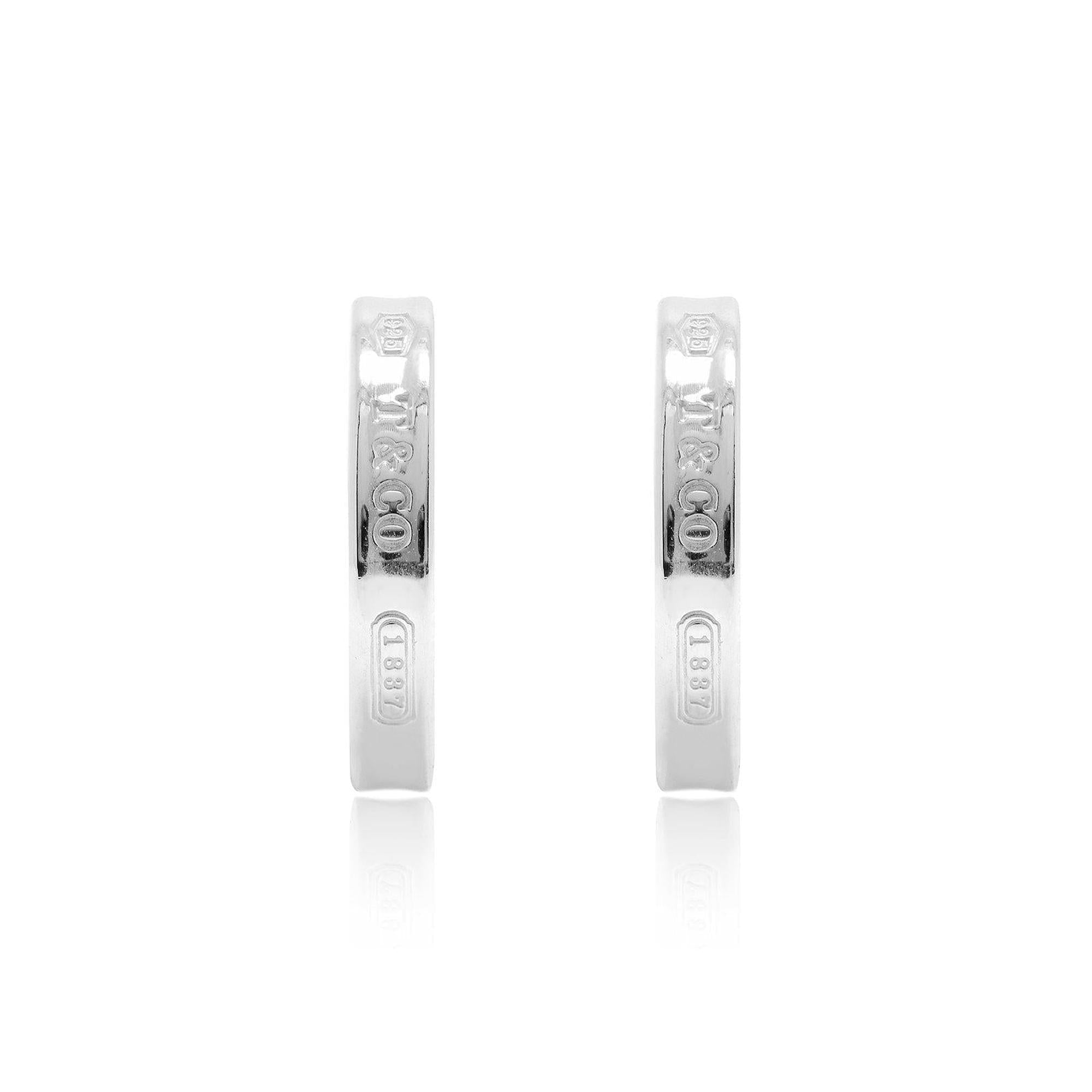 Tiffany & Co. 1837 Small Hoop Earrings