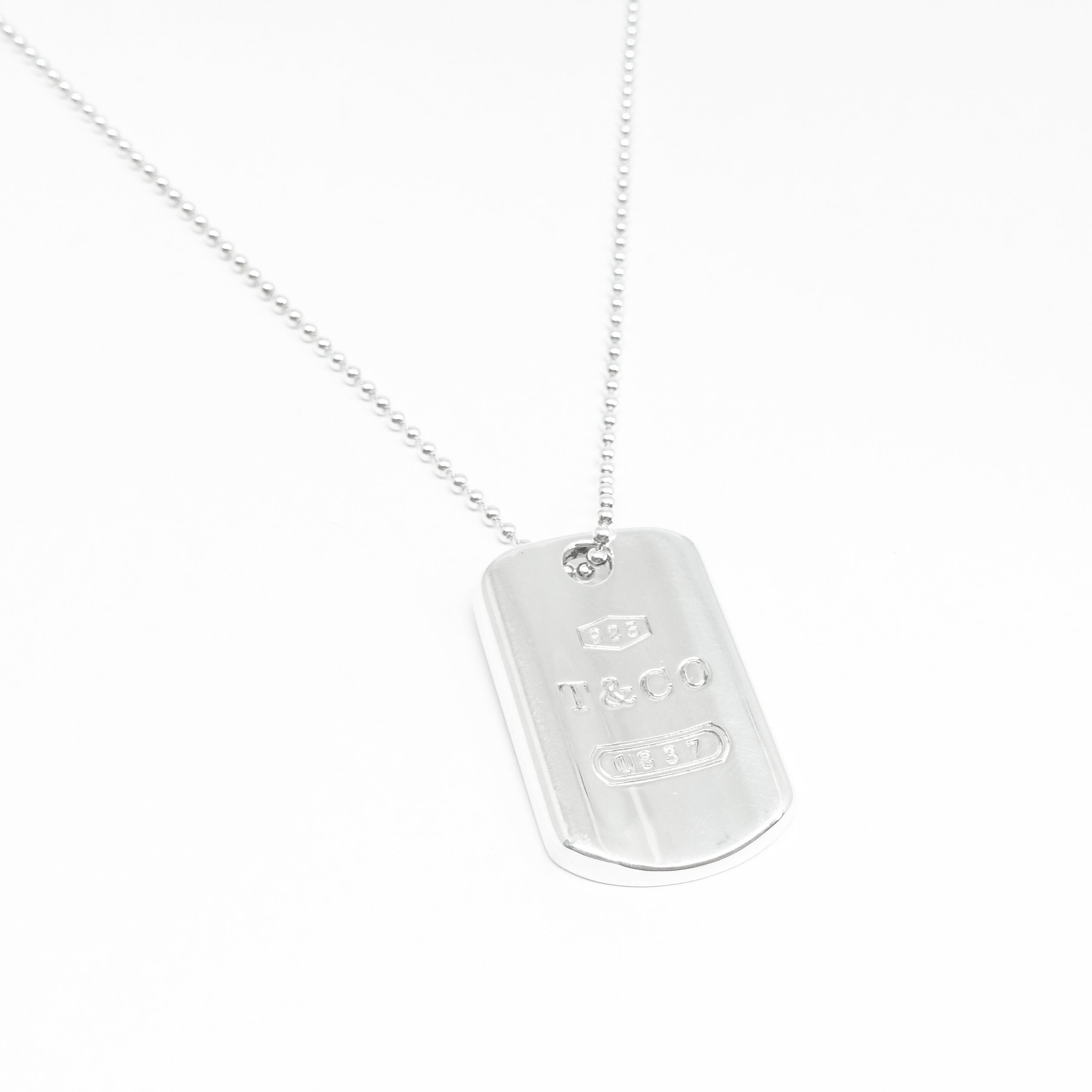 Tiffany & Co. 1837 Tag Pendant Necklace