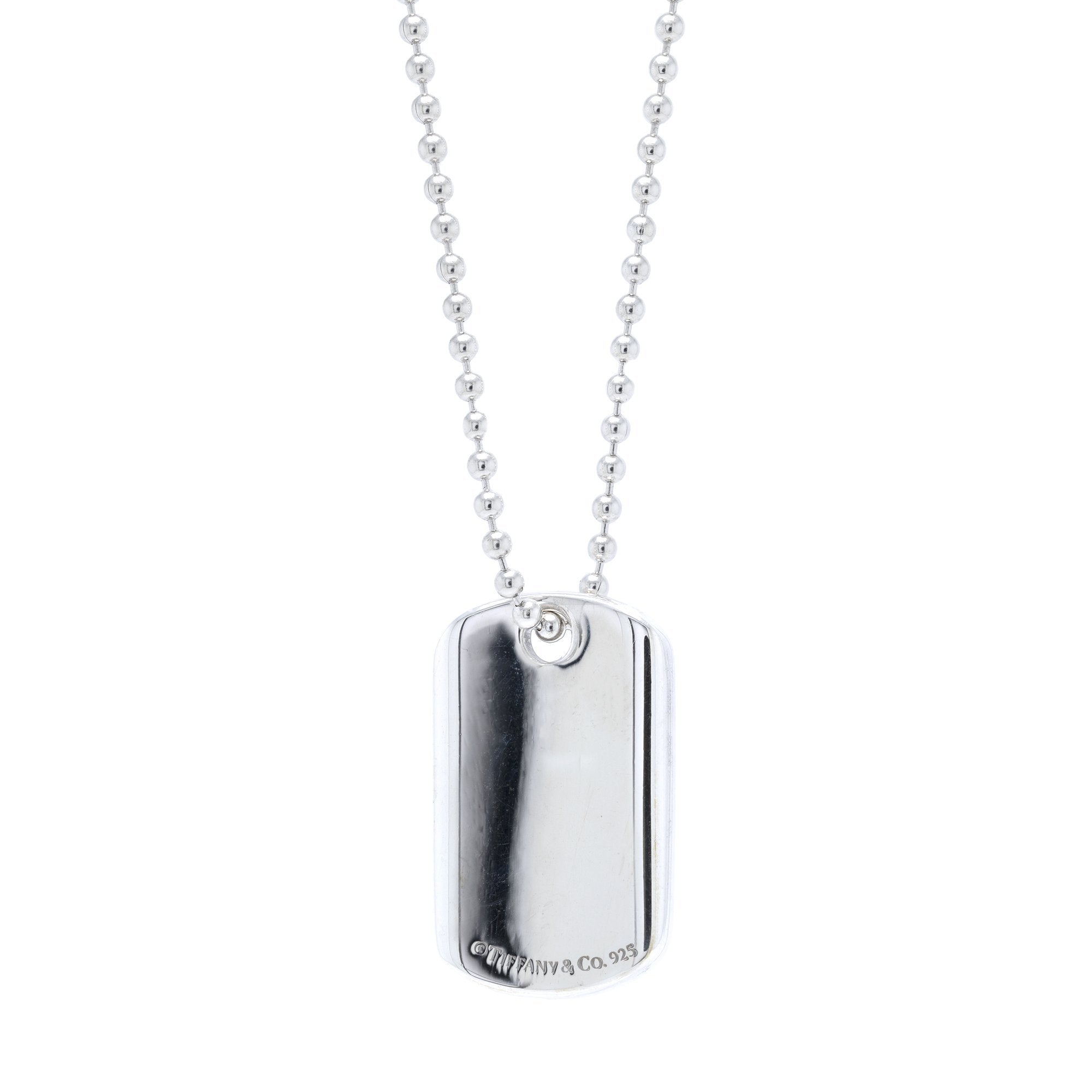 Tiffany & Co. 1837 Tag Pendant Necklace
