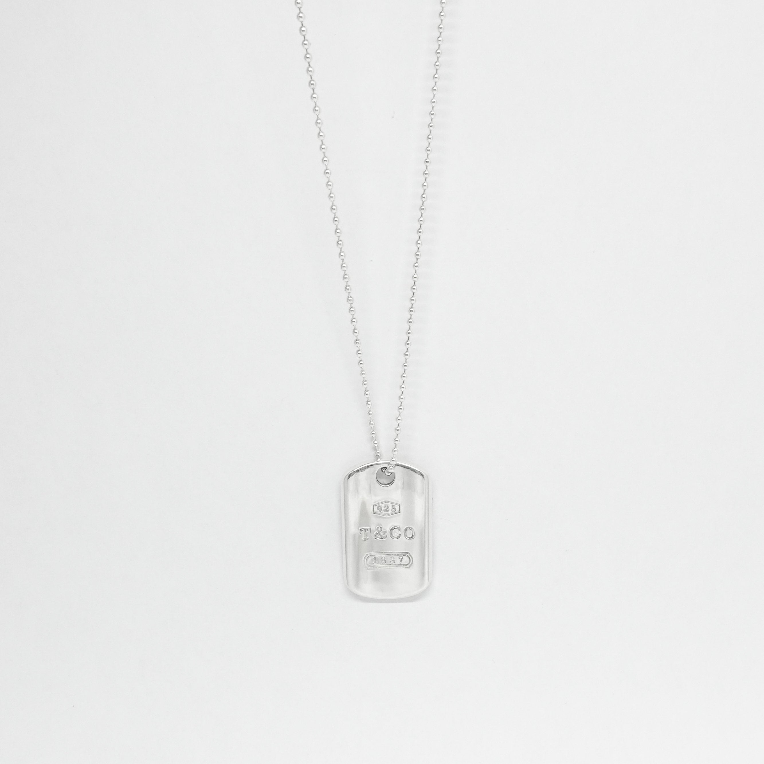 Tiffany & Co. 1837 Tag Pendant Necklace