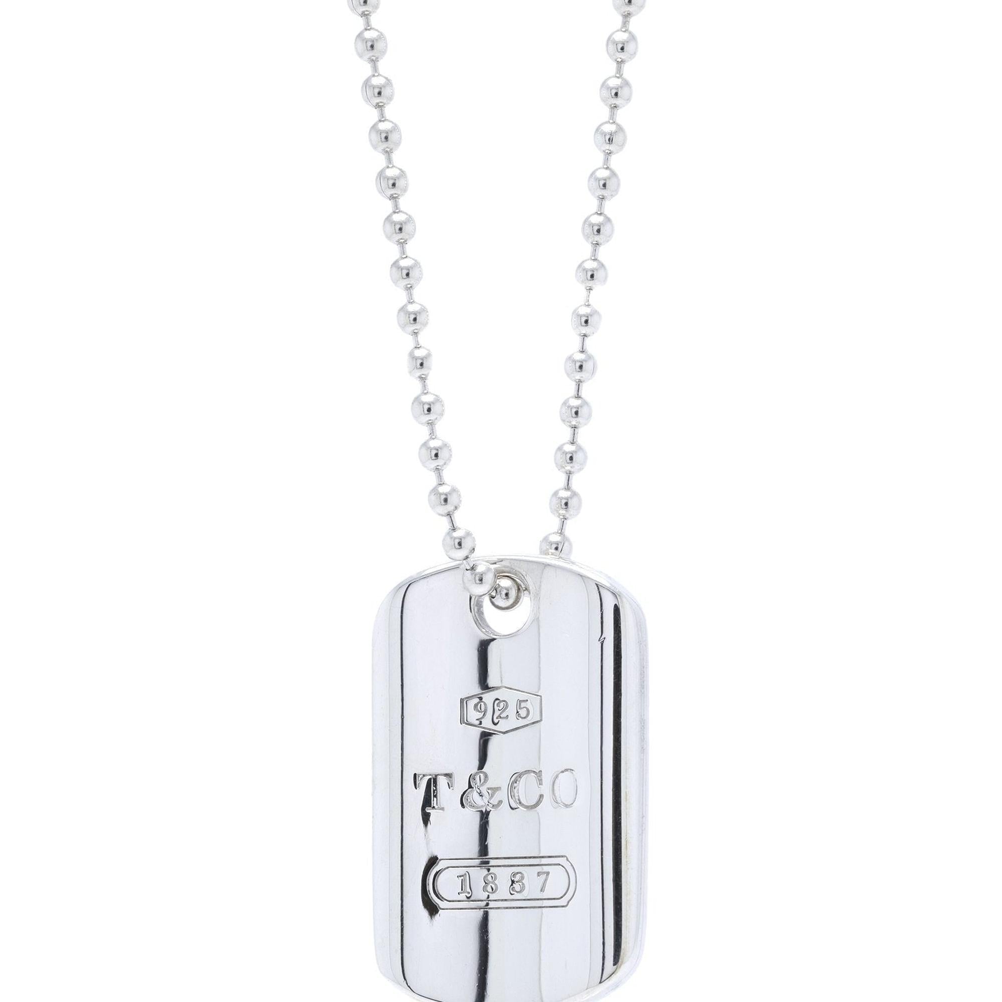 Tiffany & Co. 1837 Tag Pendant Necklace