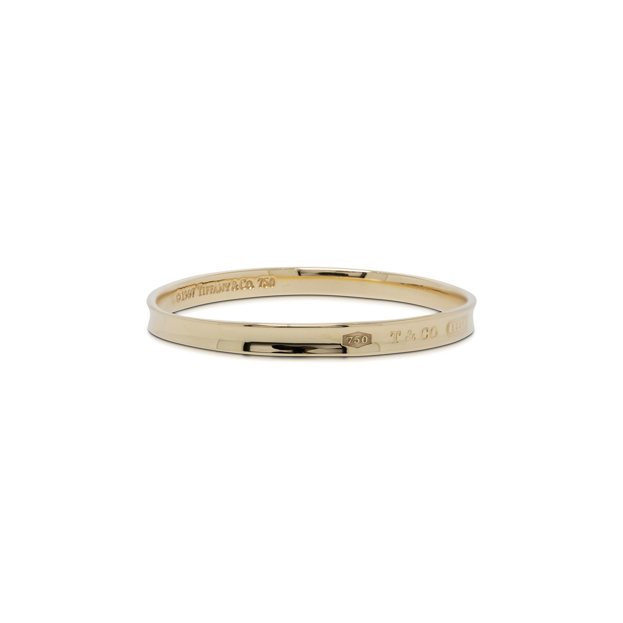 Tiffany & Co. 18k Gold 1837 Bangle Bracelet