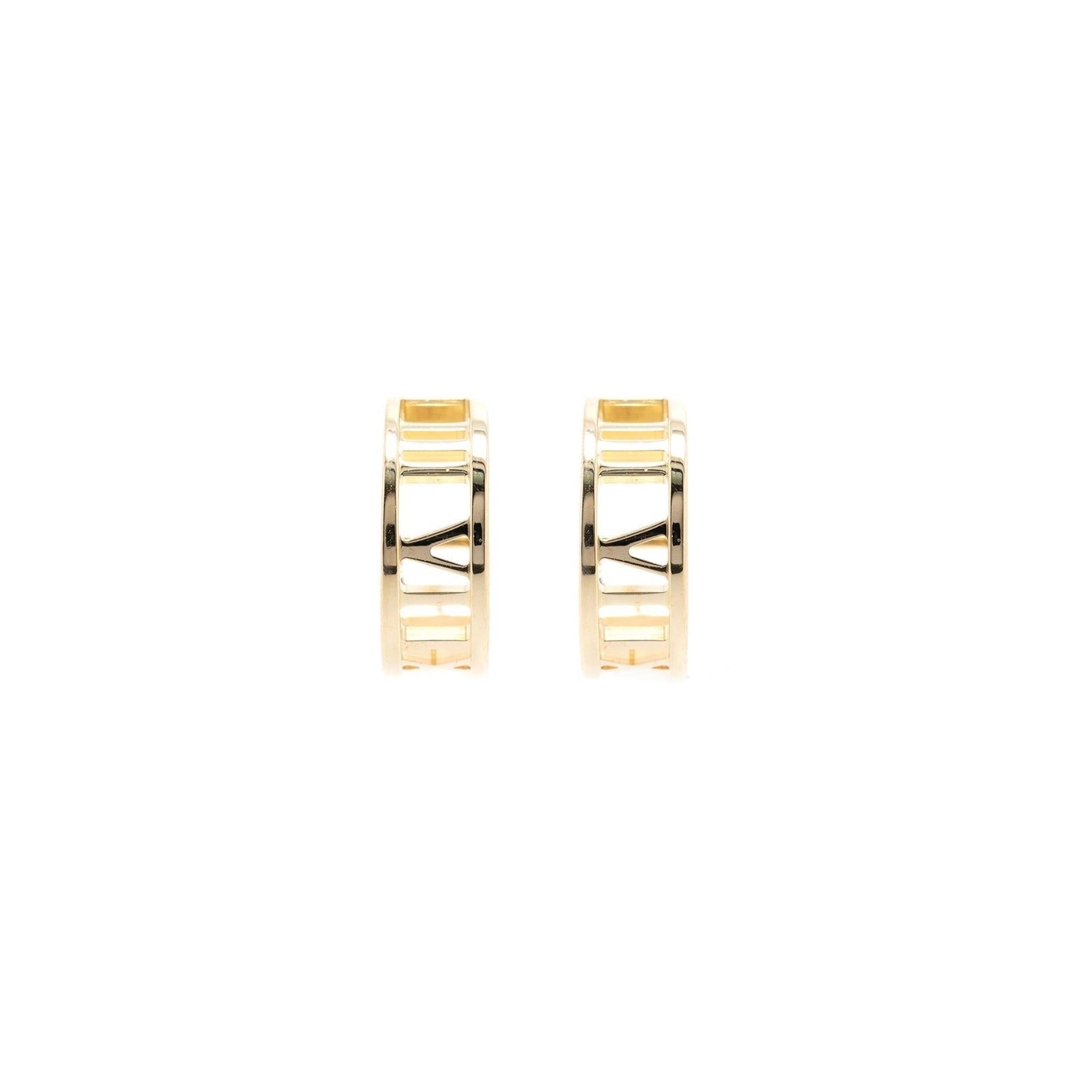 Tiffany & Co. 18k Gold Atlas Mini Hoop Earrings