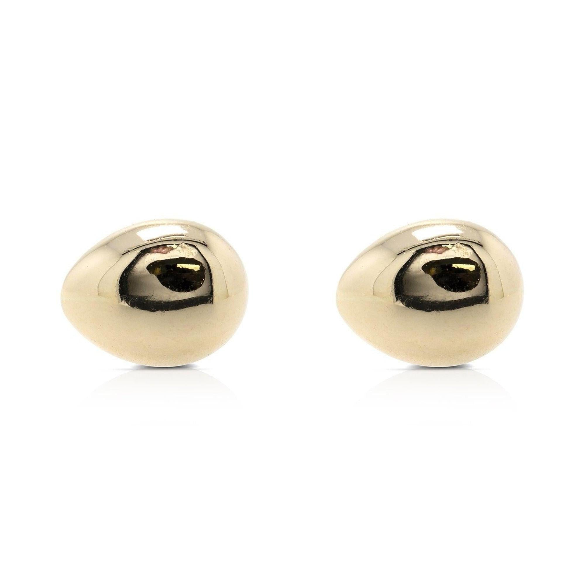 Tiffany & Co. 18k Gold Elsa Peretti Teardrop Cufflinks