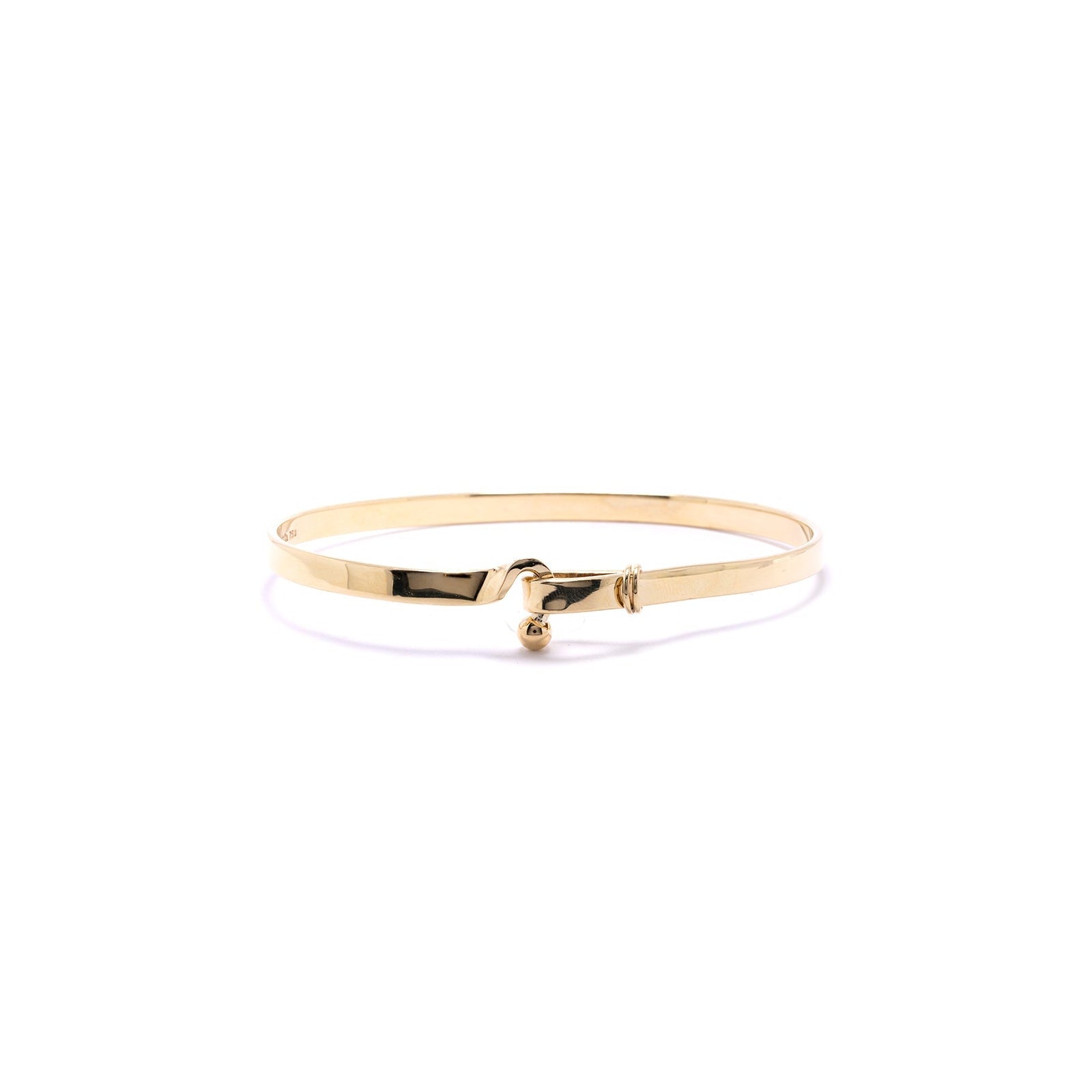 Tiffany & Co. 18k Gold Hook & Eye Bangle – Oliver Jewellery