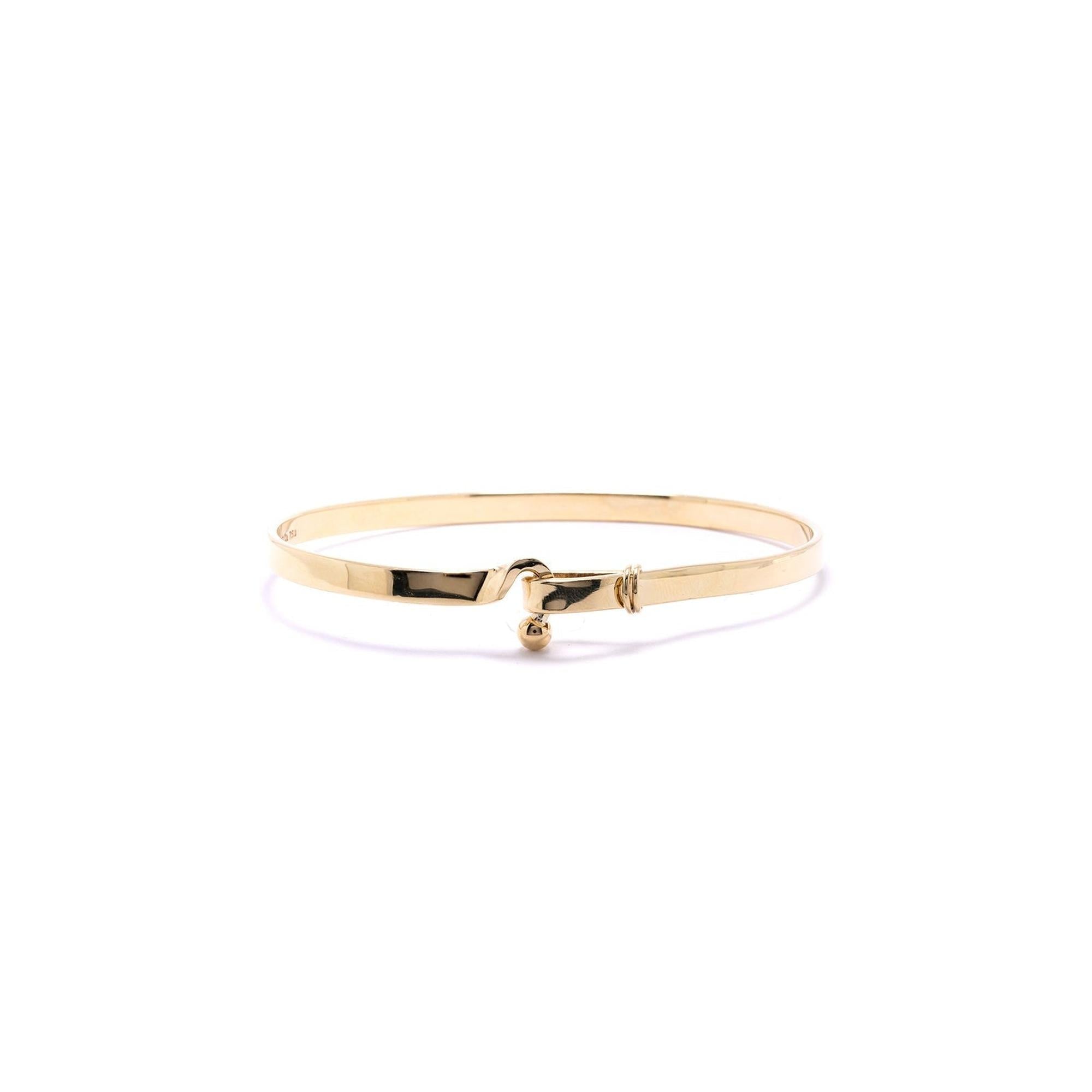 Tiffany & Co. 18k Gold Hook & Eye Bangle