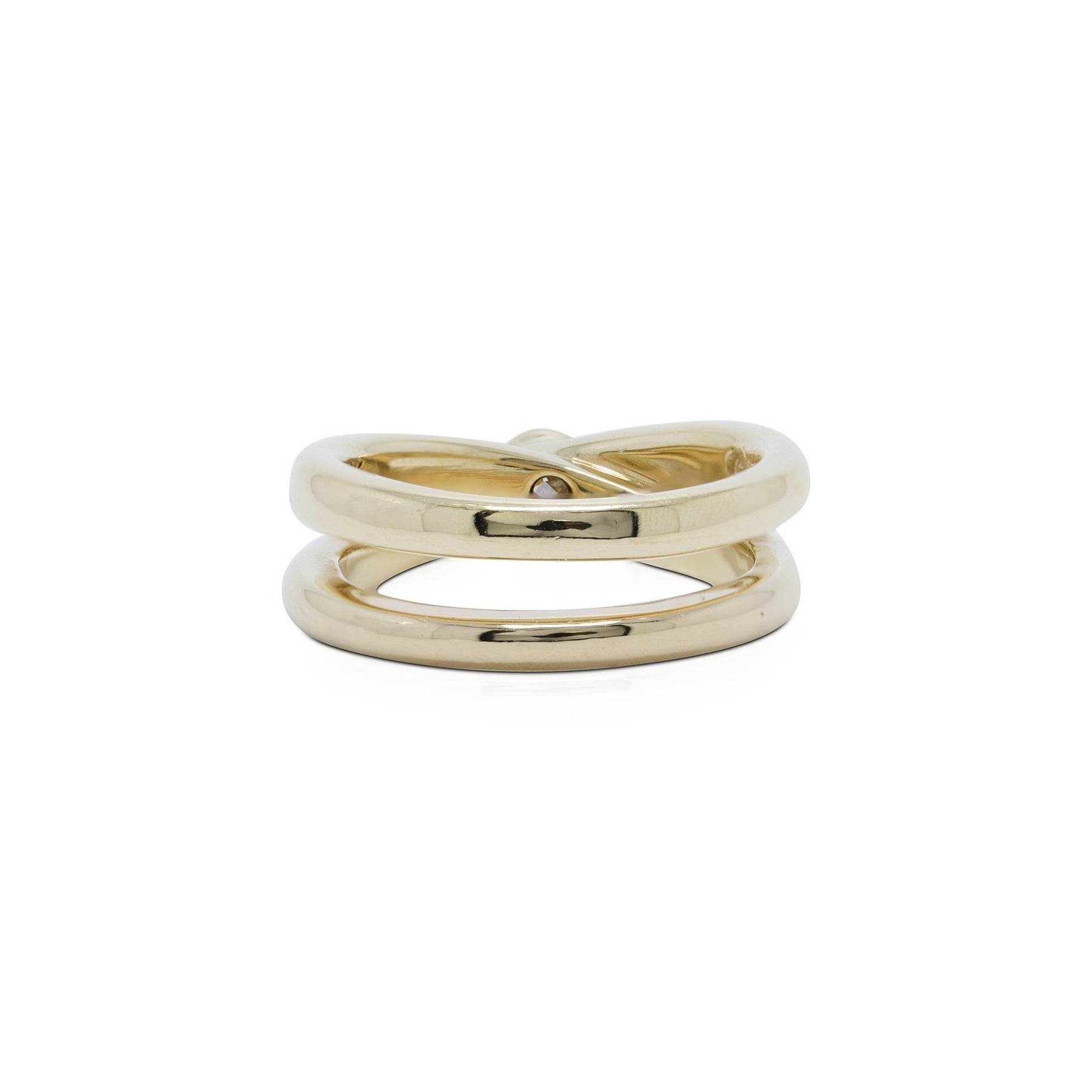 Tiffany & Co. 18k Gold Paloma Picasso Diamond Crossover Ring